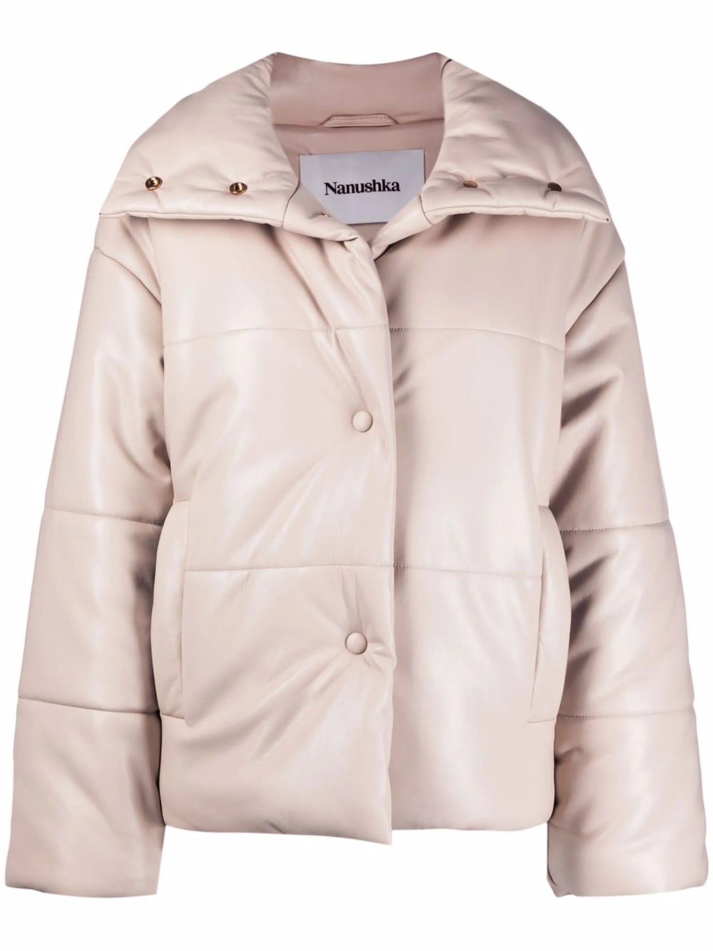 press-stud padded jacket