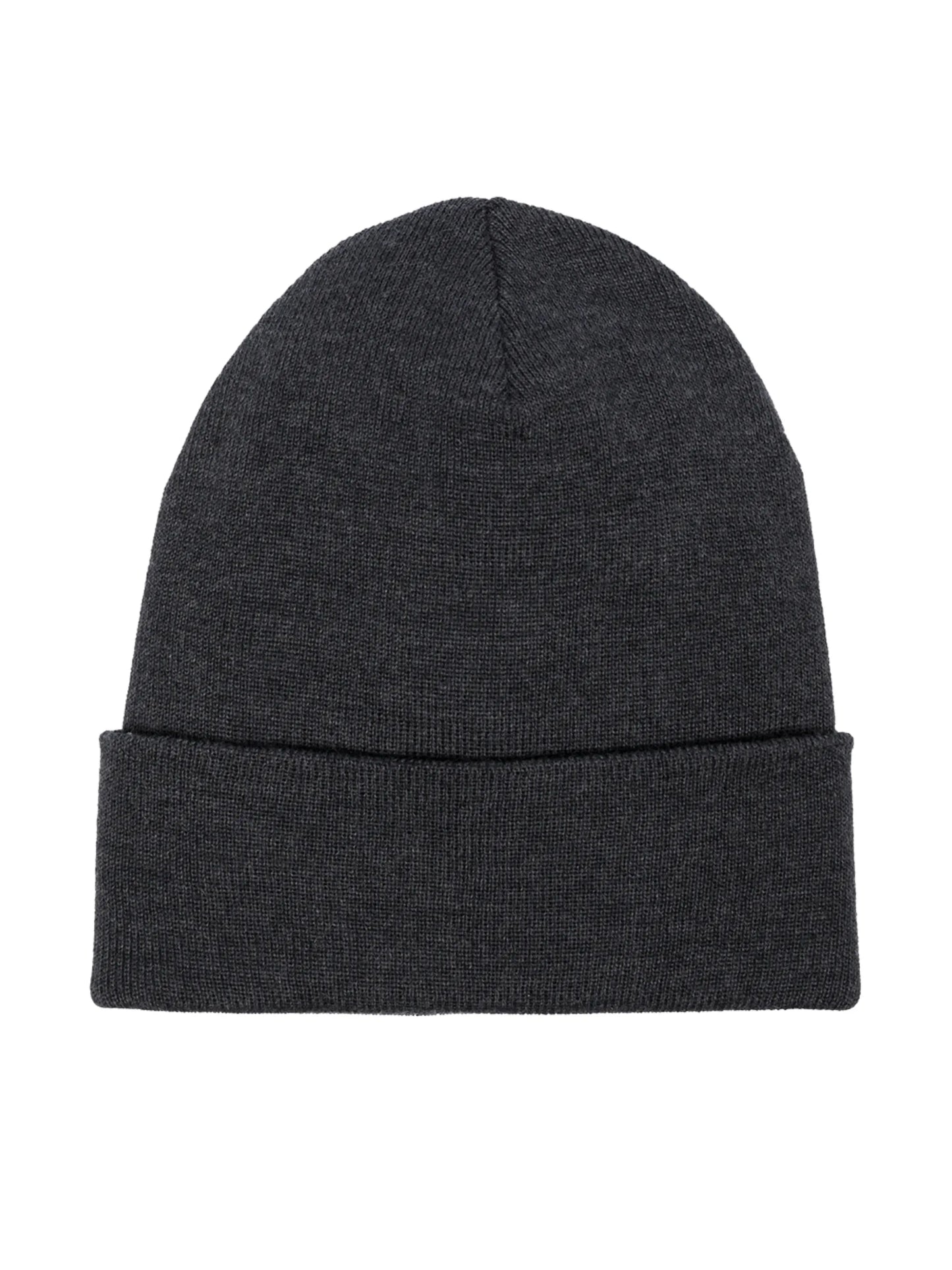 logo patch knitted beanie