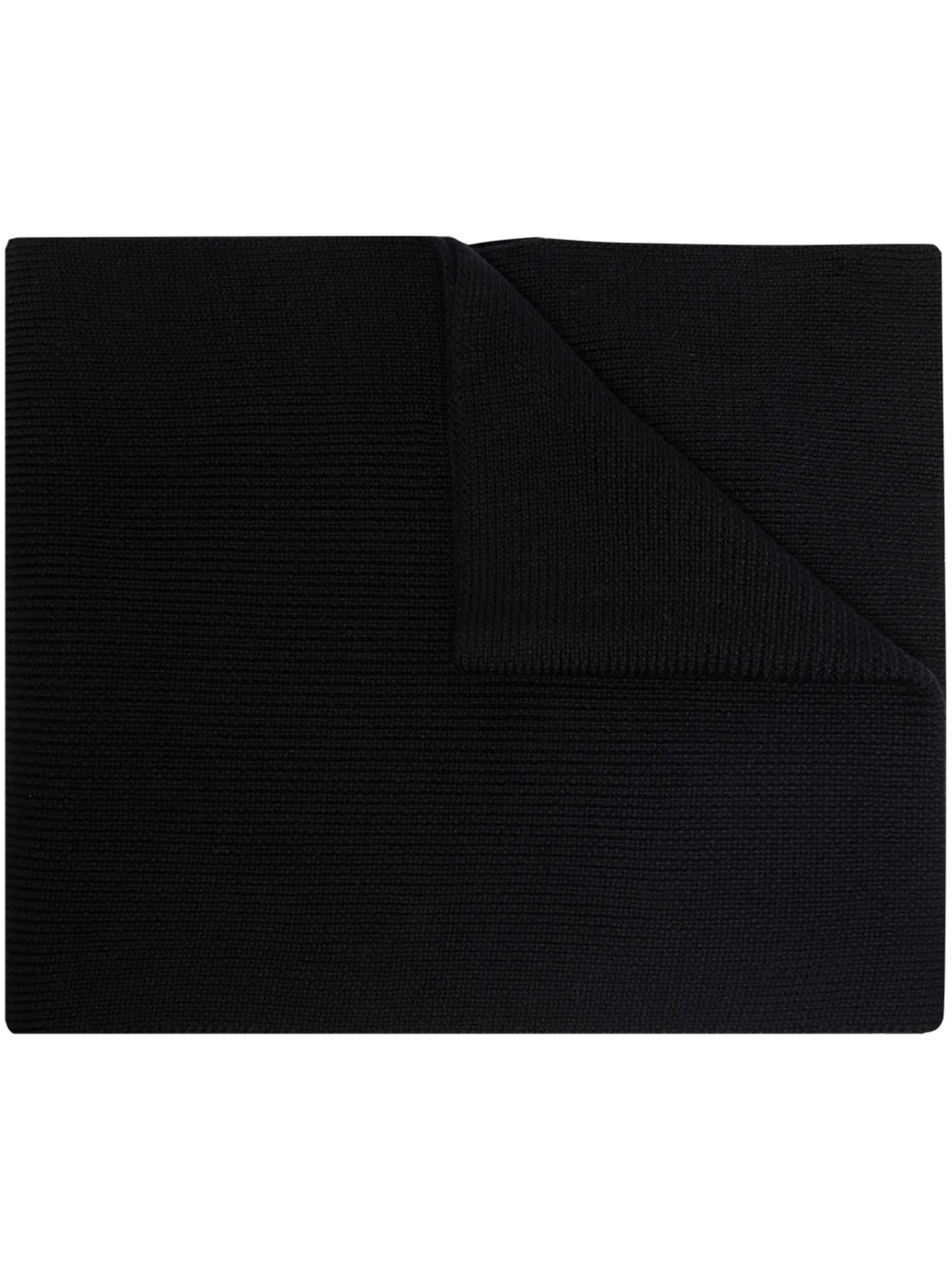 rib-knit logo scarf