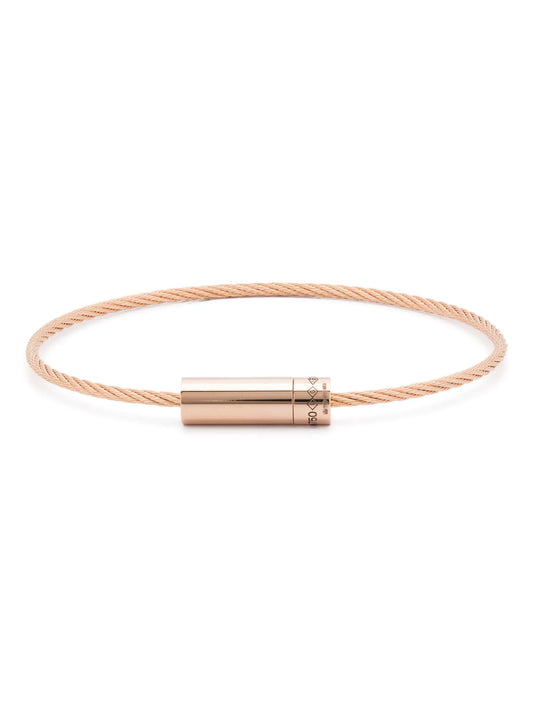 18kt rose gold cable bracelet