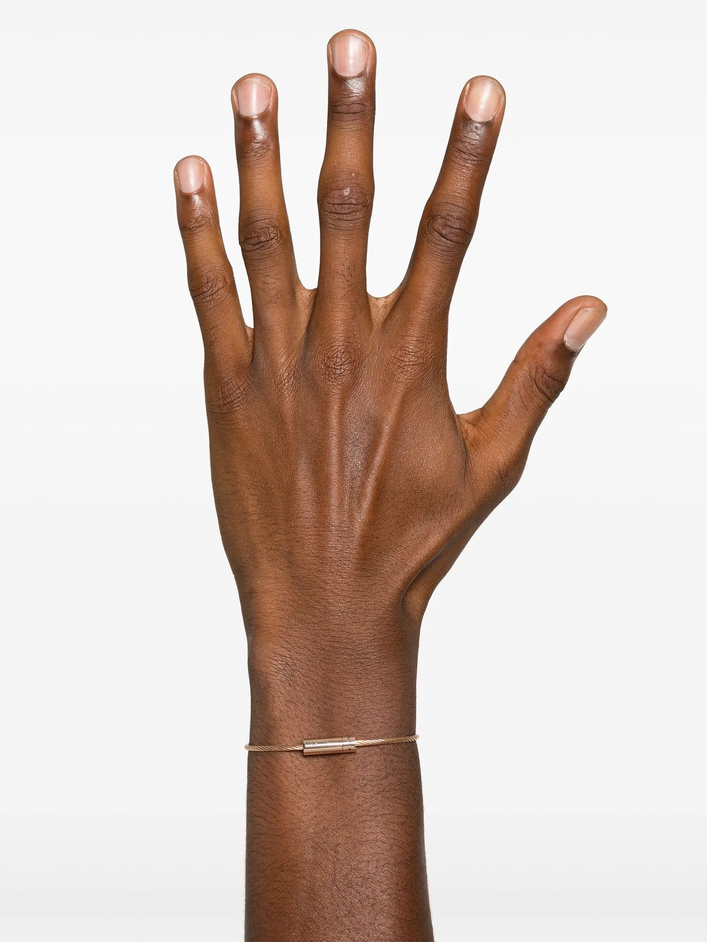 18kt rose gold cable bracelet