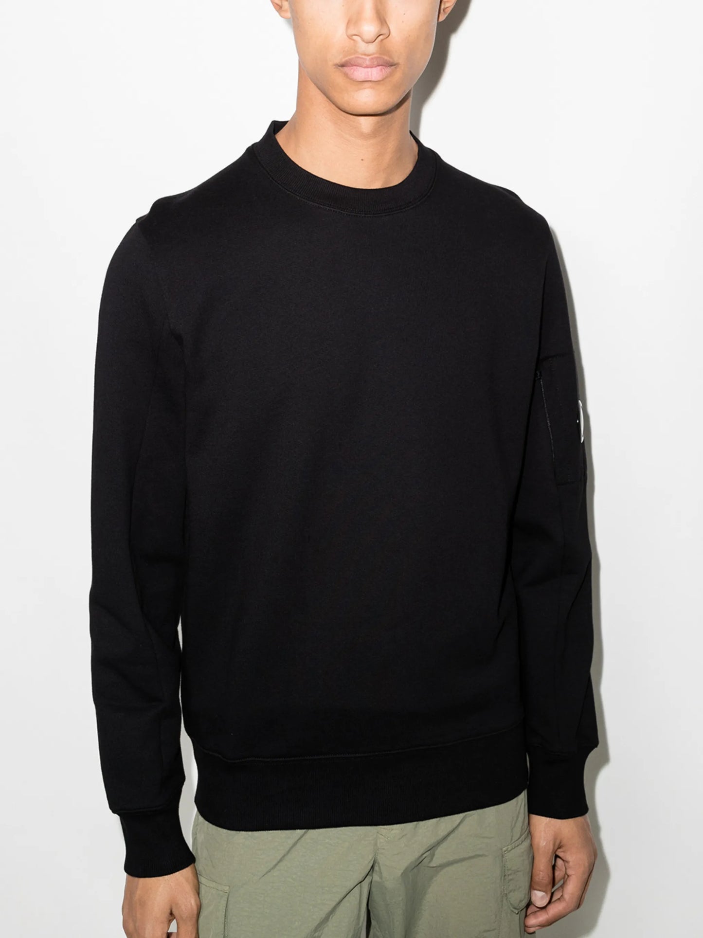 logo-patch cotton sweatshirt