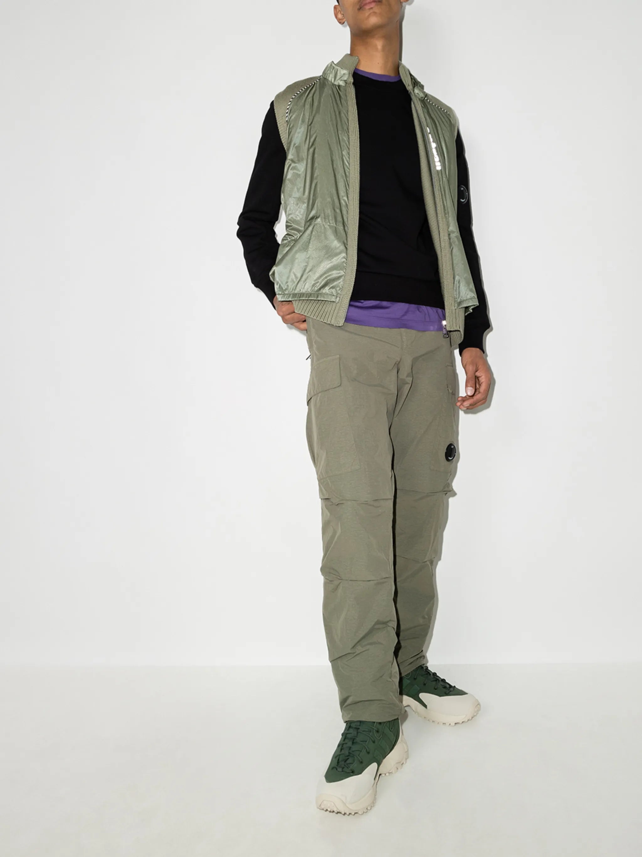 logo-patch cotton sweatshirt