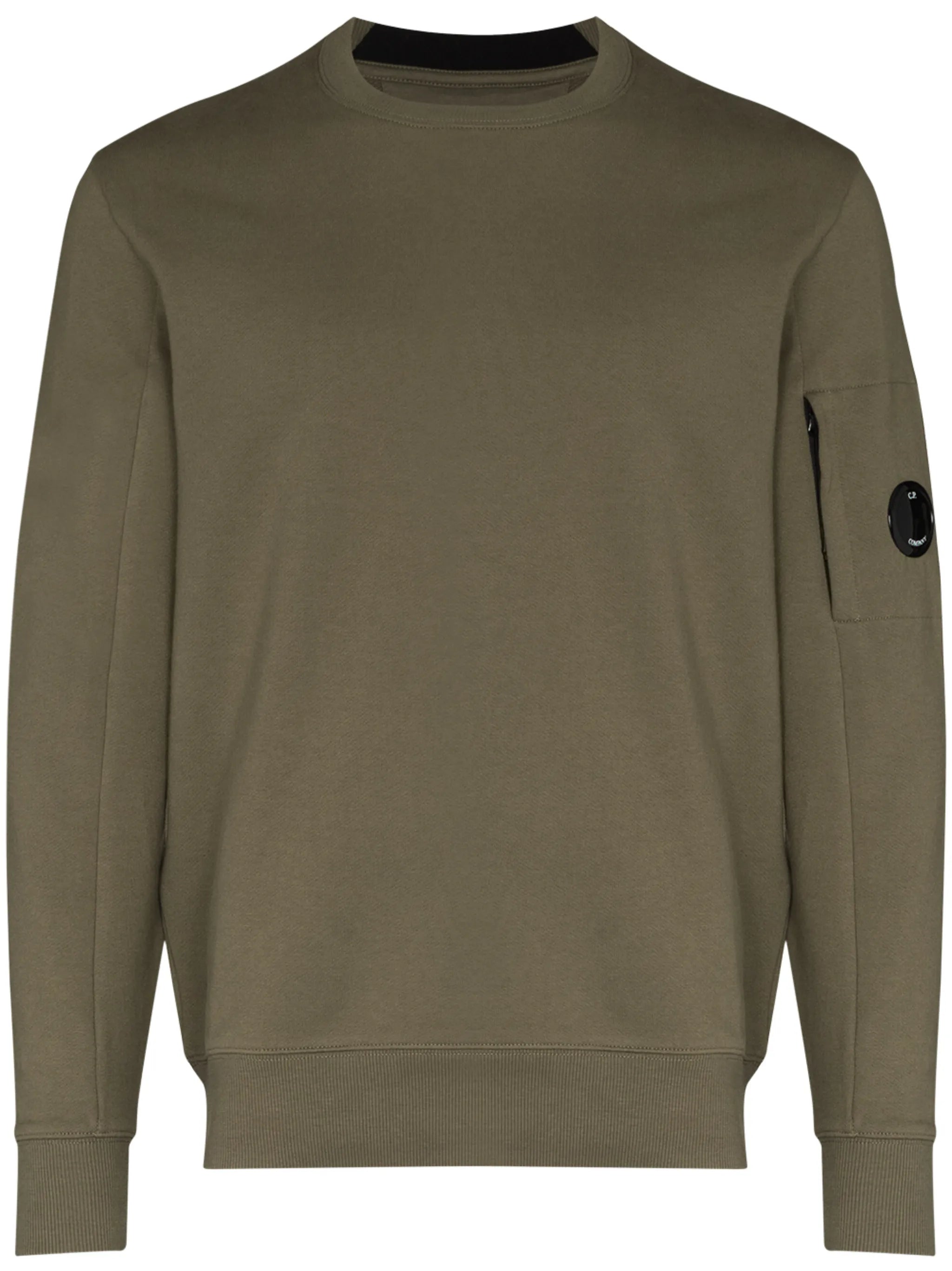 logo strap crew neck sweatshirt