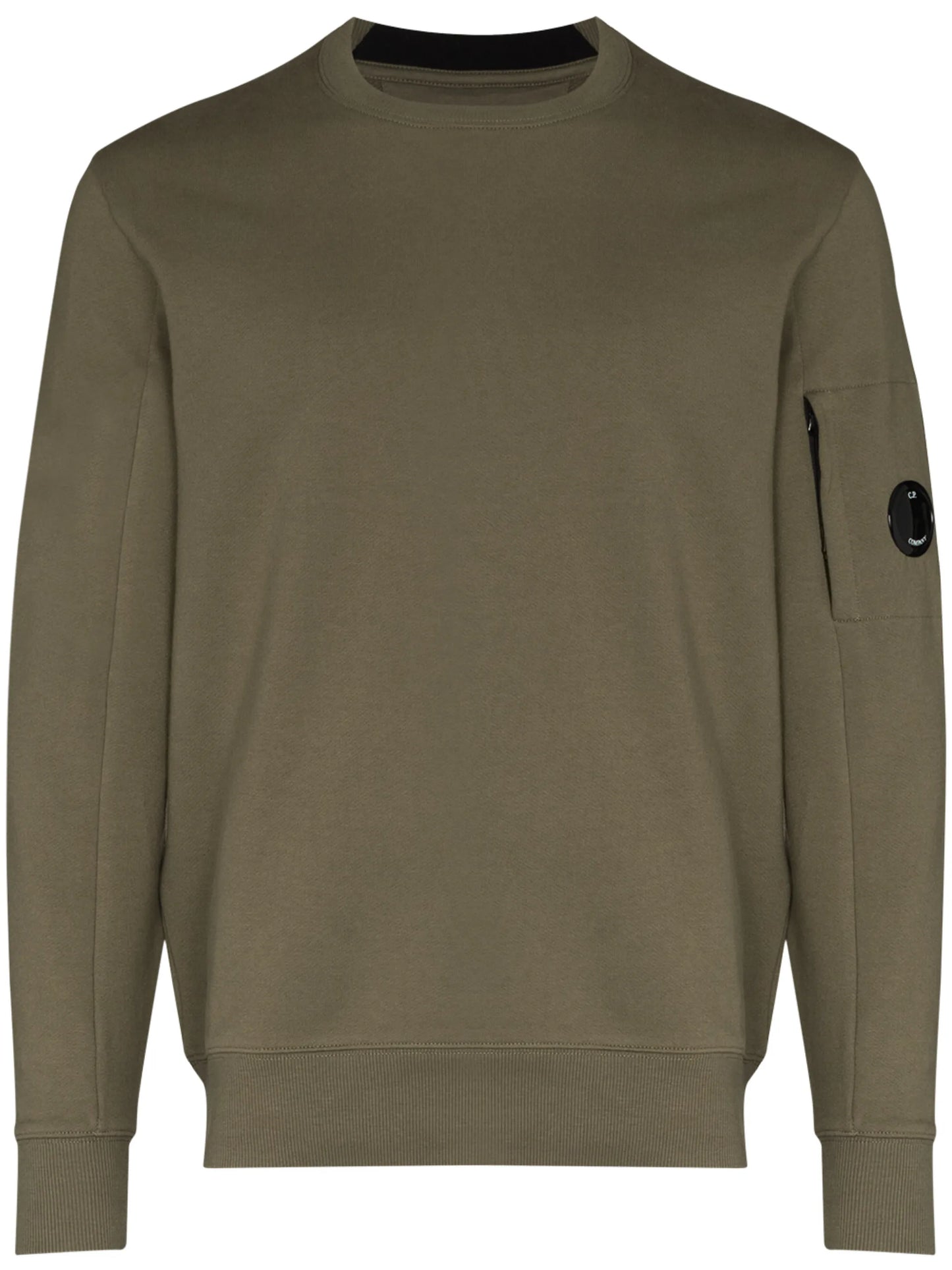 logo strap crew neck sweatshirt