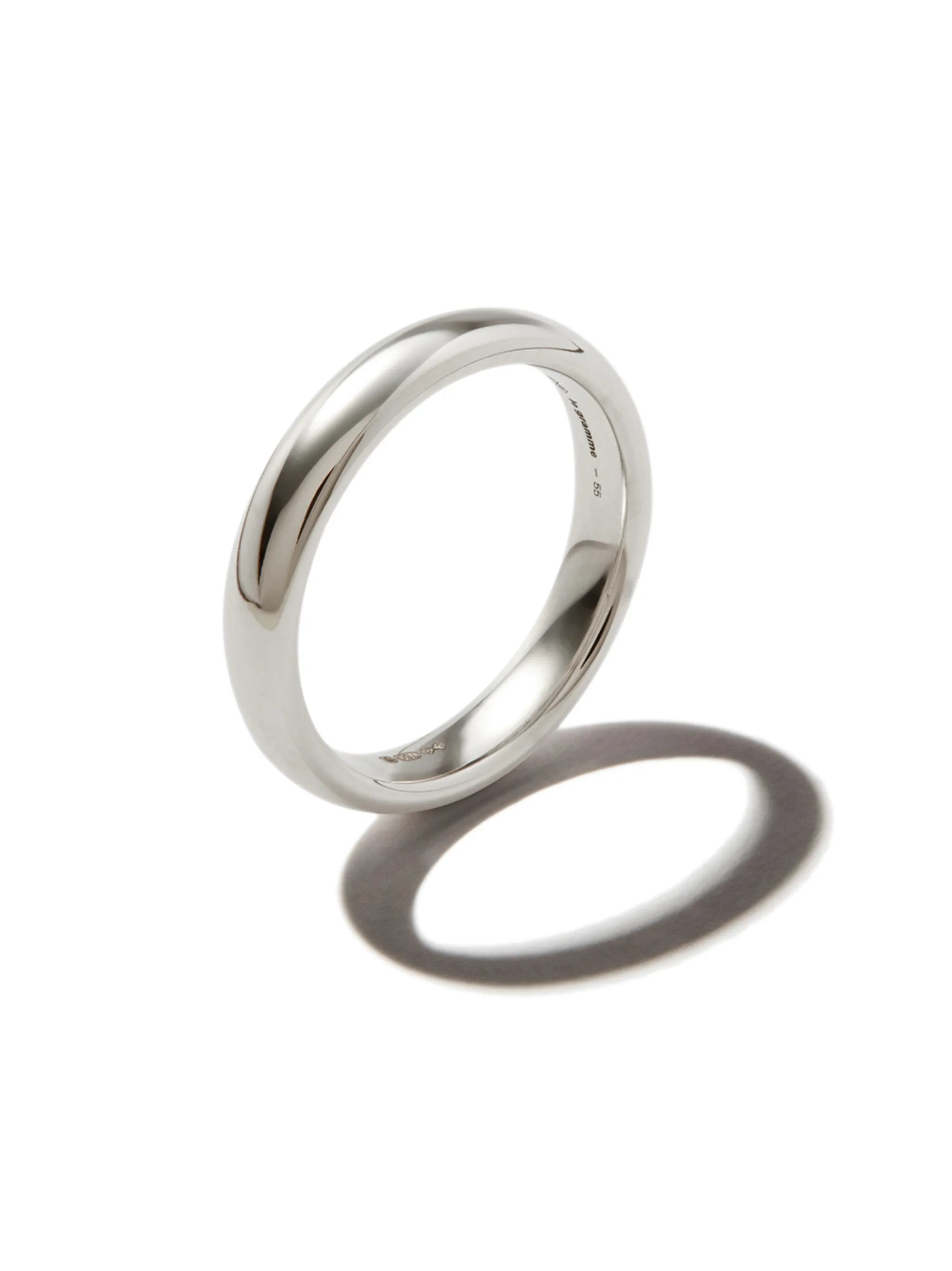 18kt white gold 6g beveled ring