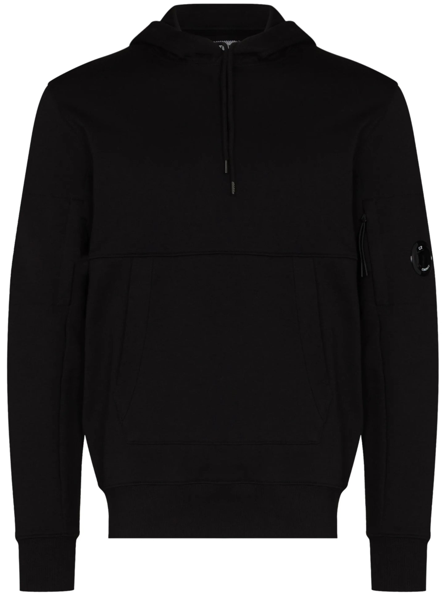 logo-patch cotton hoodie