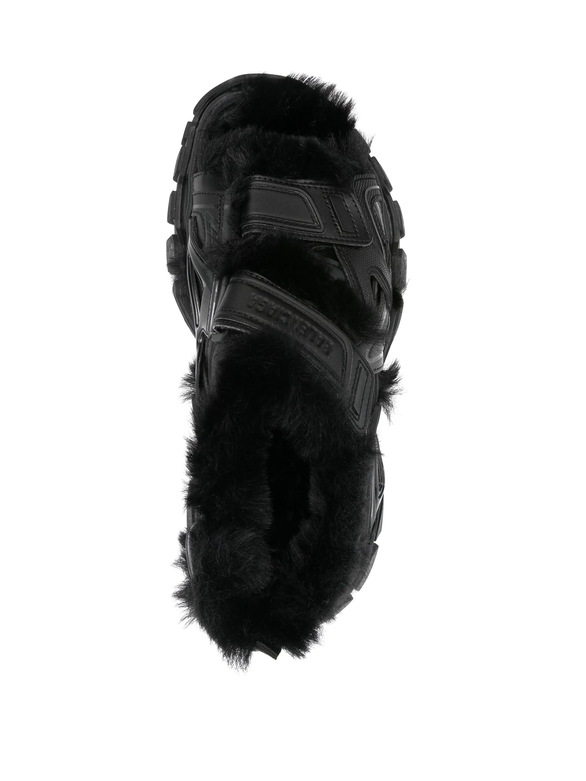 faux-fur Track sandals