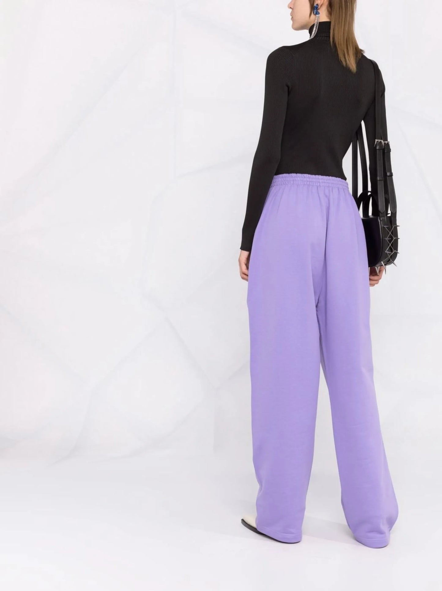 logo ribbed knit jumper
