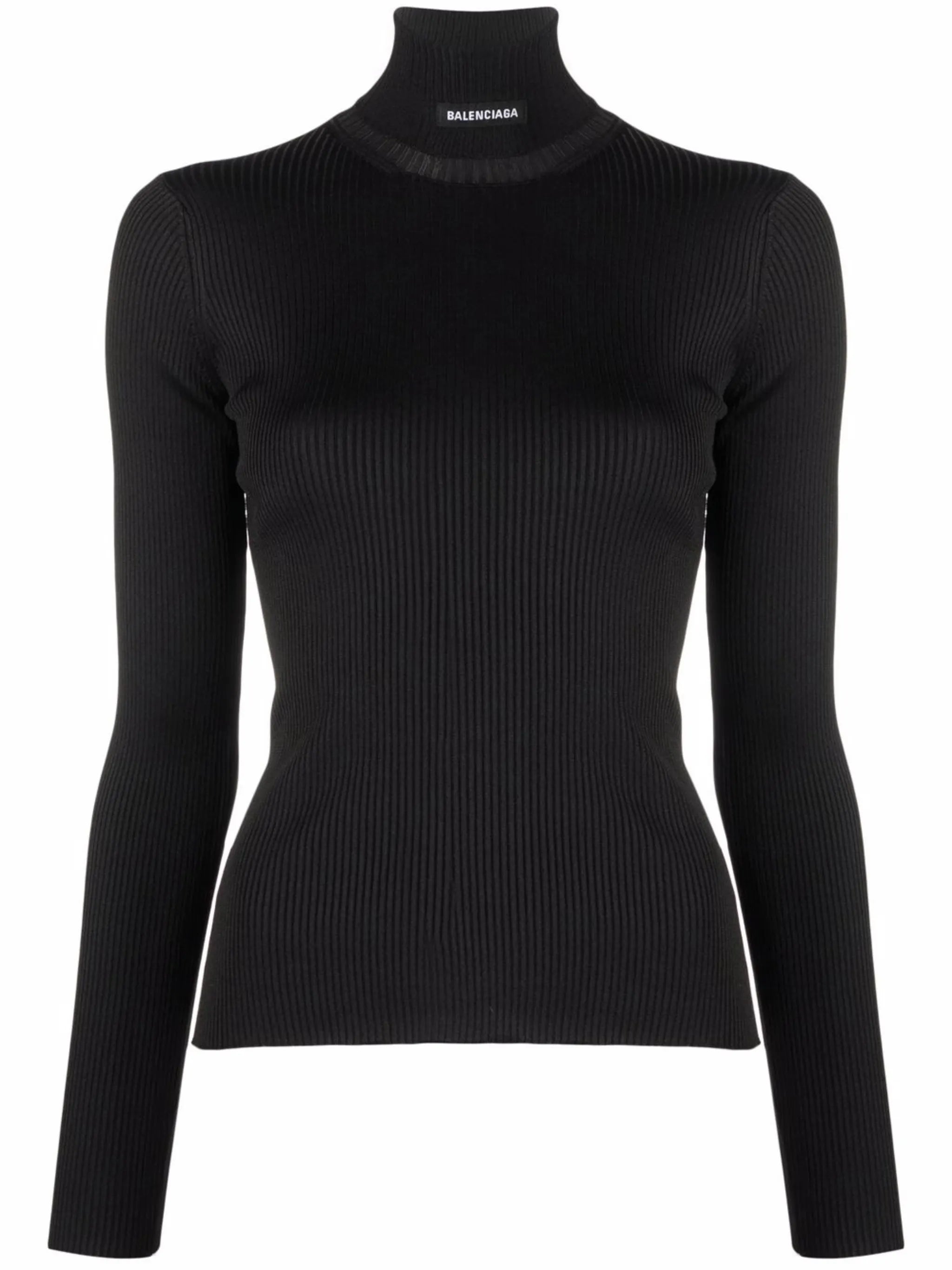 logo ribbed knit jumper