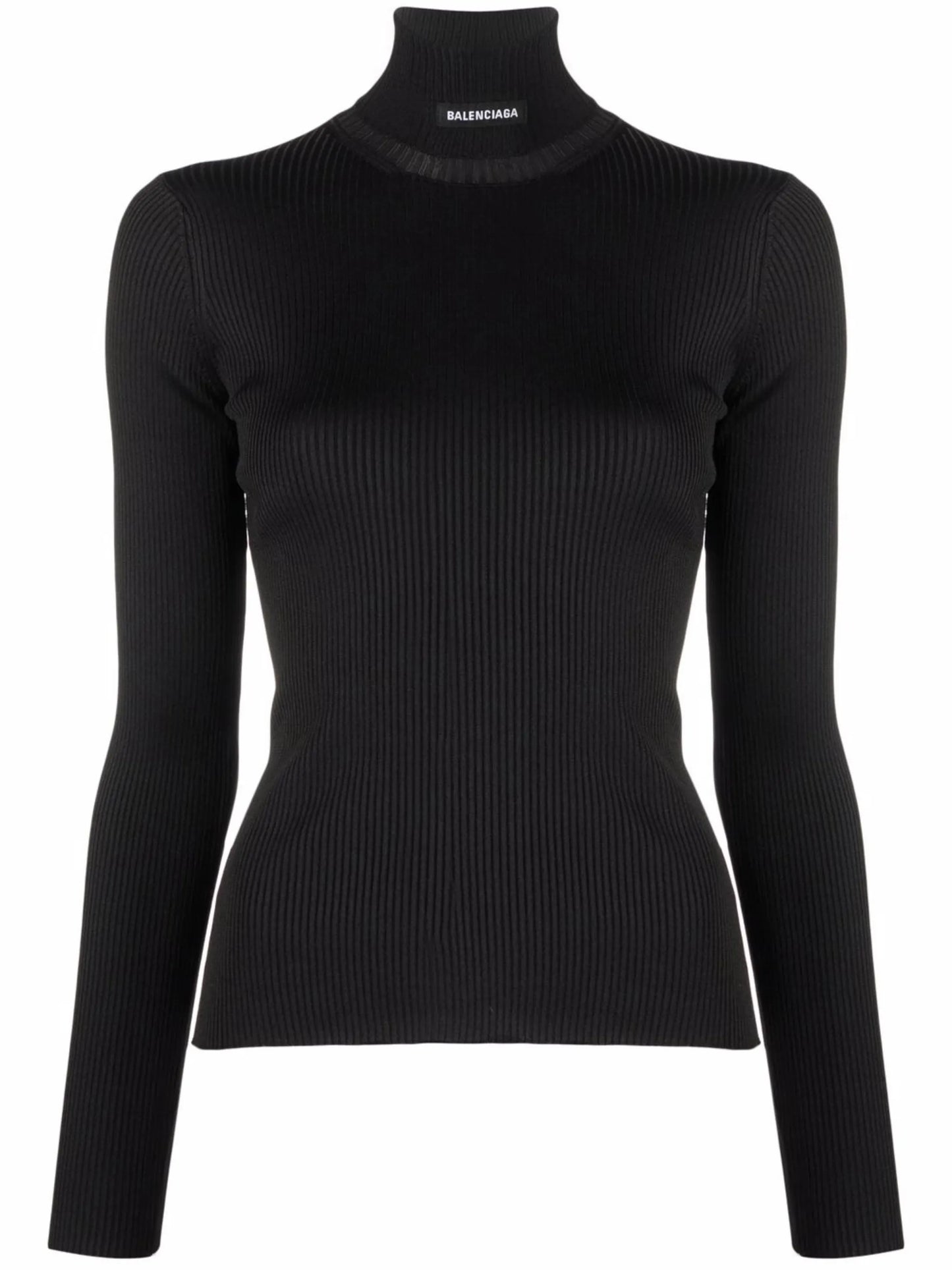 logo ribbed knit jumper
