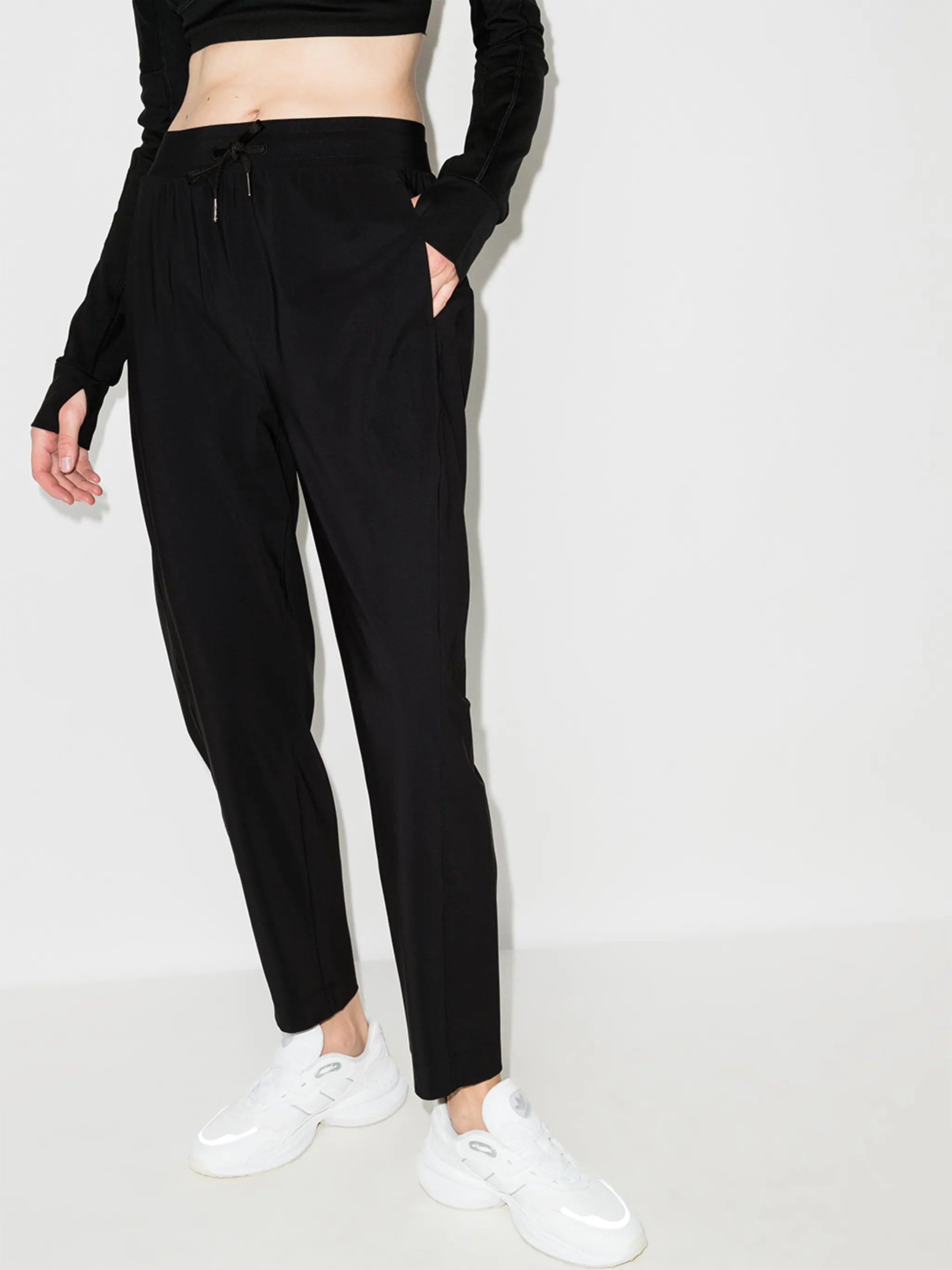 Explored drawstring track pants