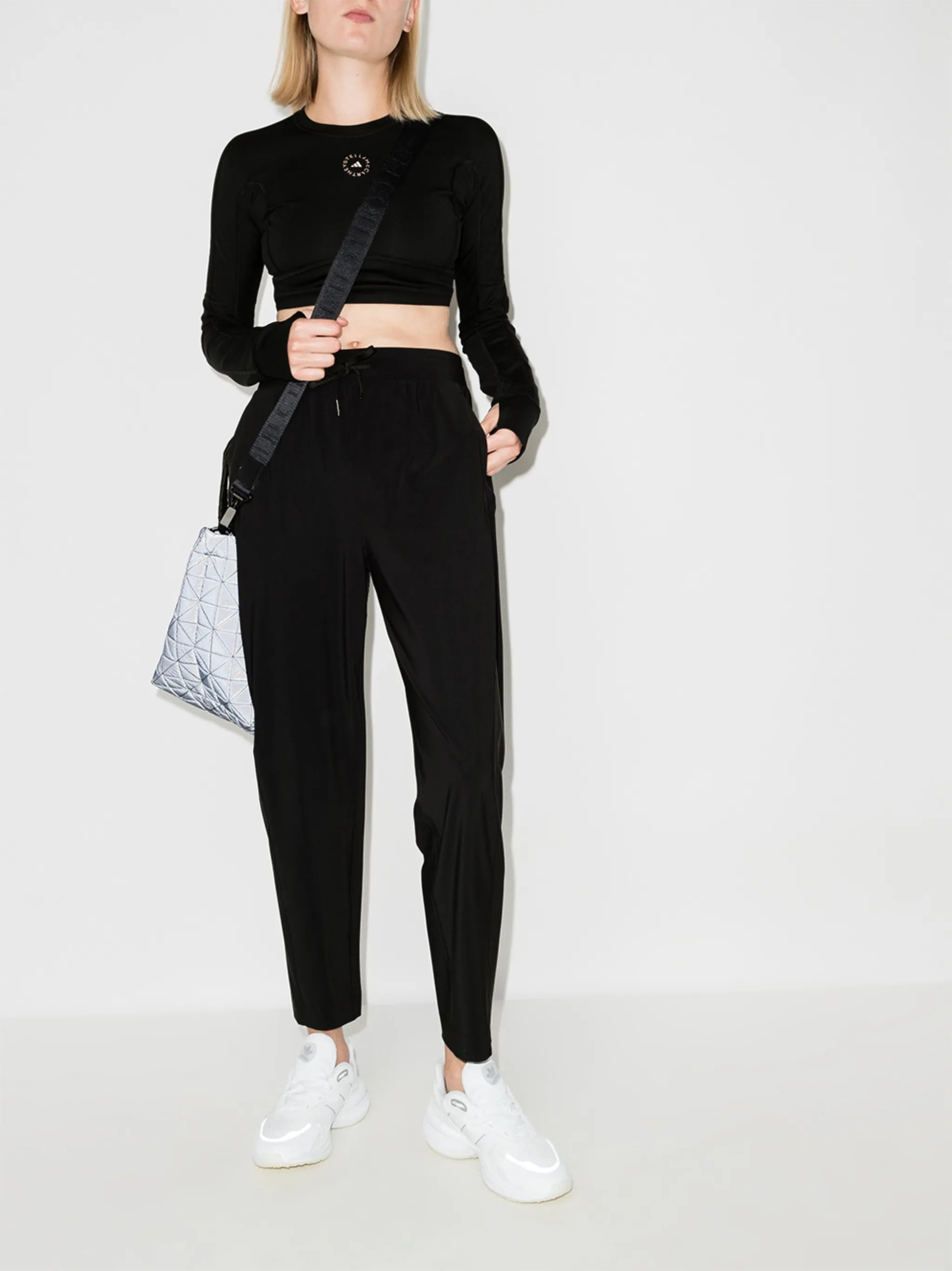 Explored drawstring track pants
