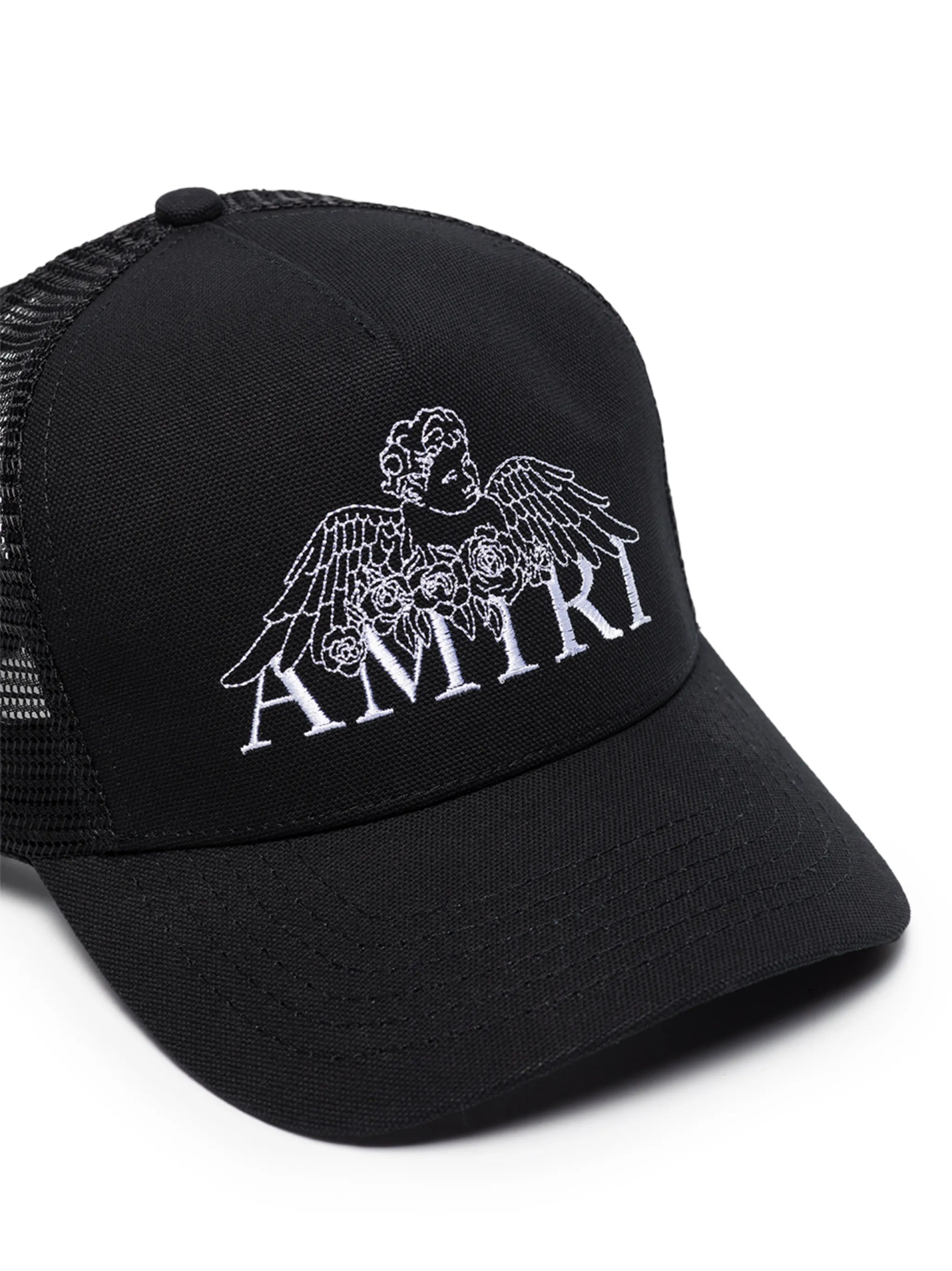 Trucker logo-print baseball cap
