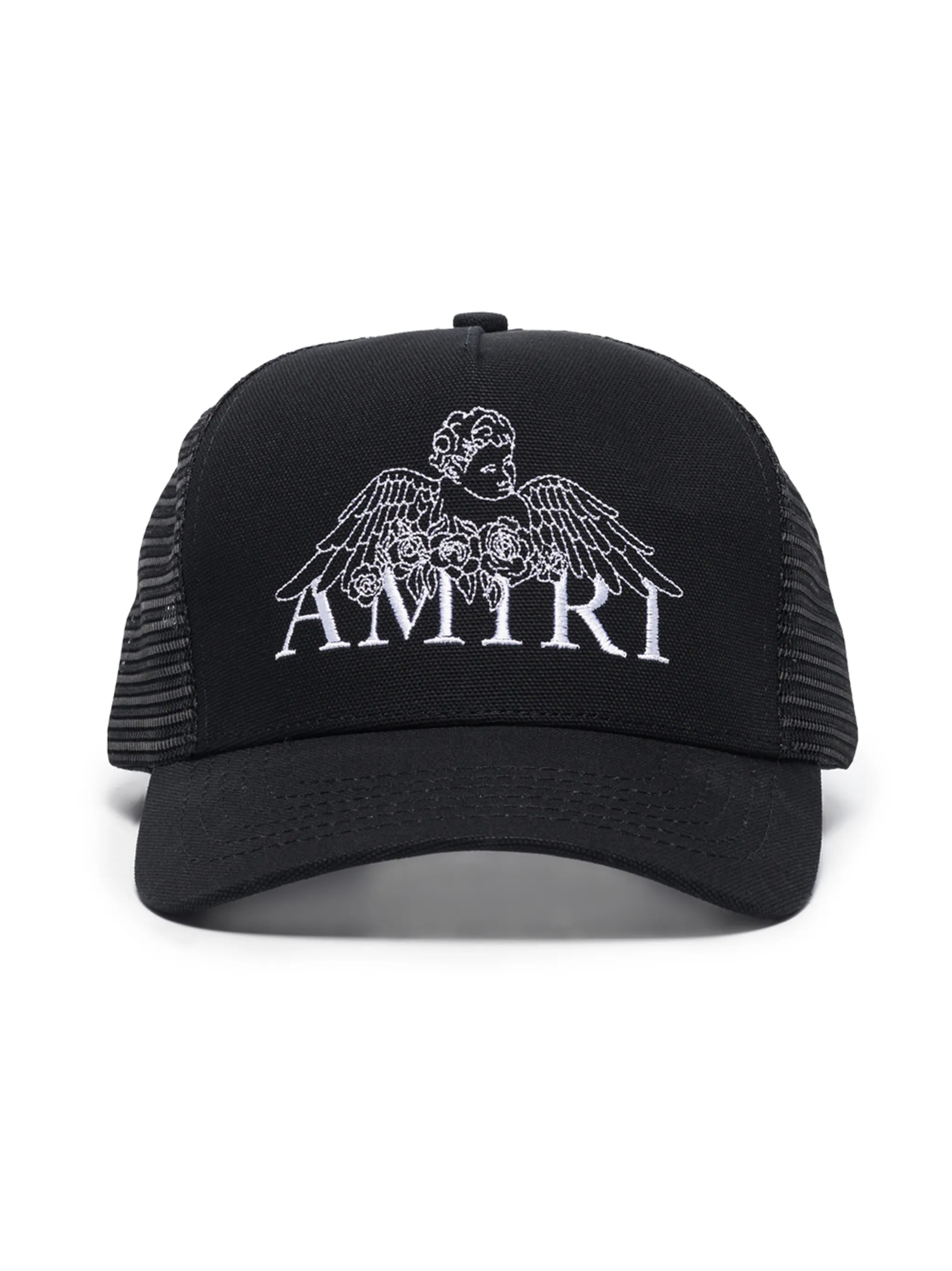 Trucker logo-print baseball cap