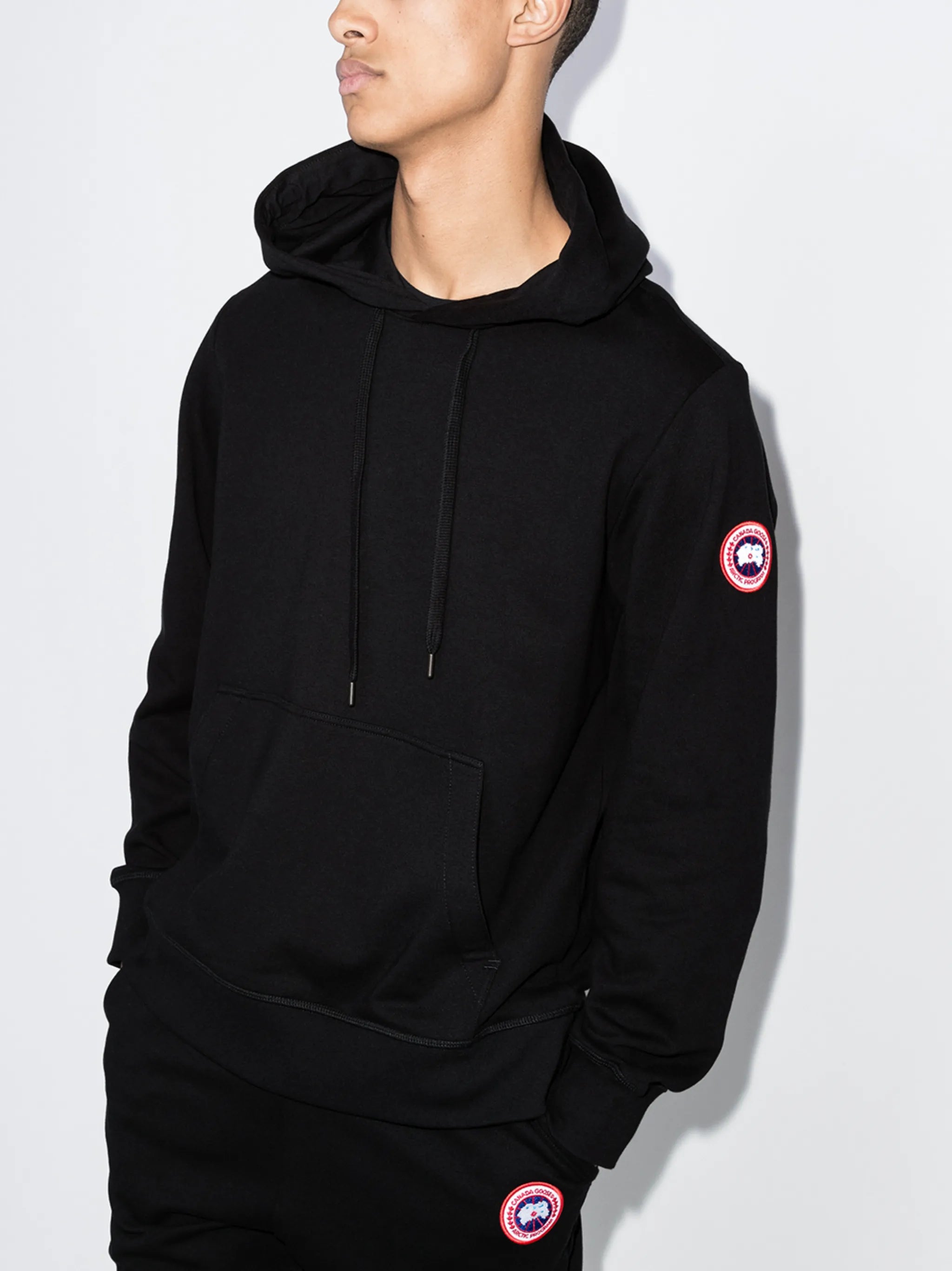 Huron logo-patch hoodie