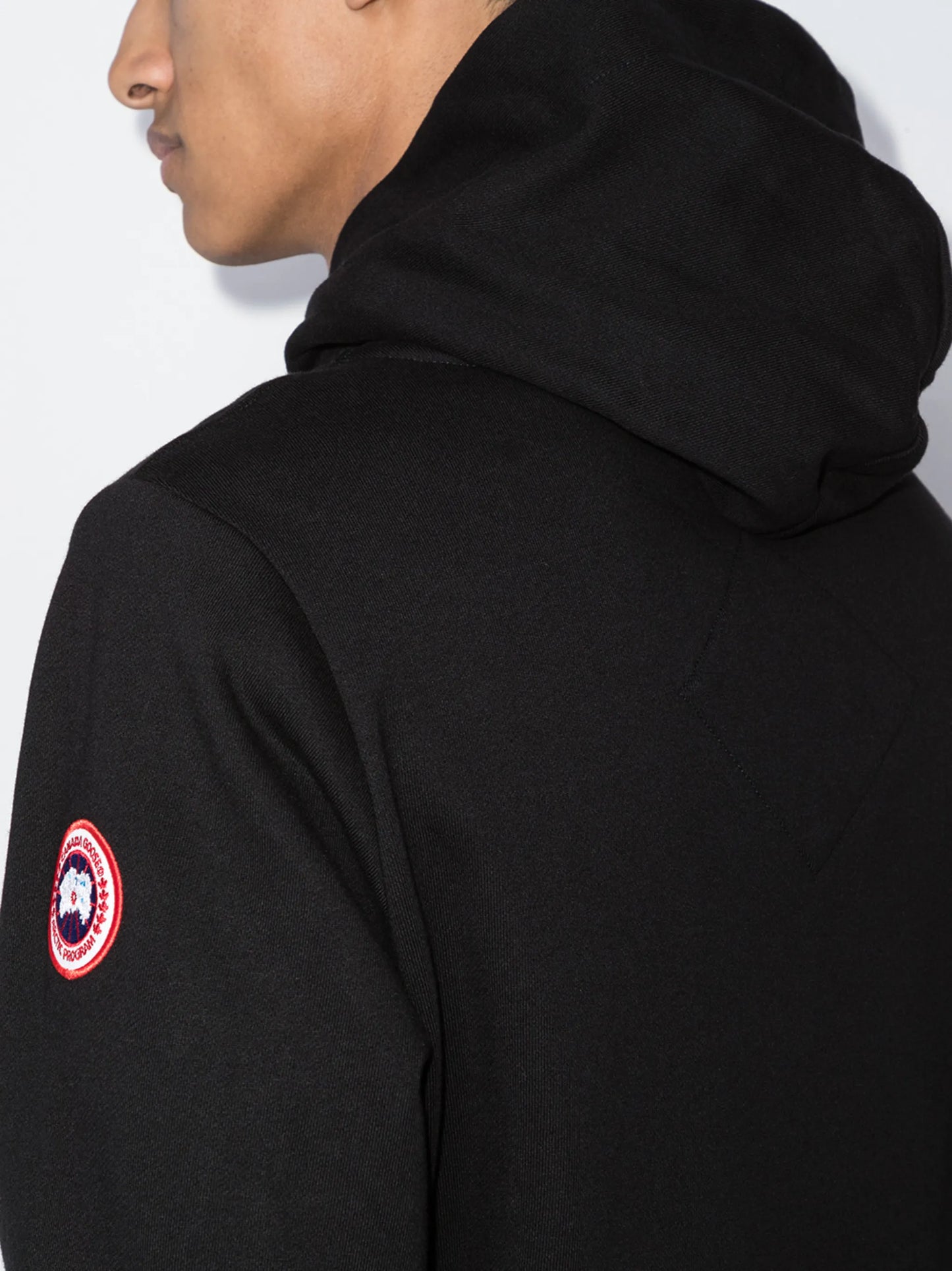 Huron logo-patch hoodie