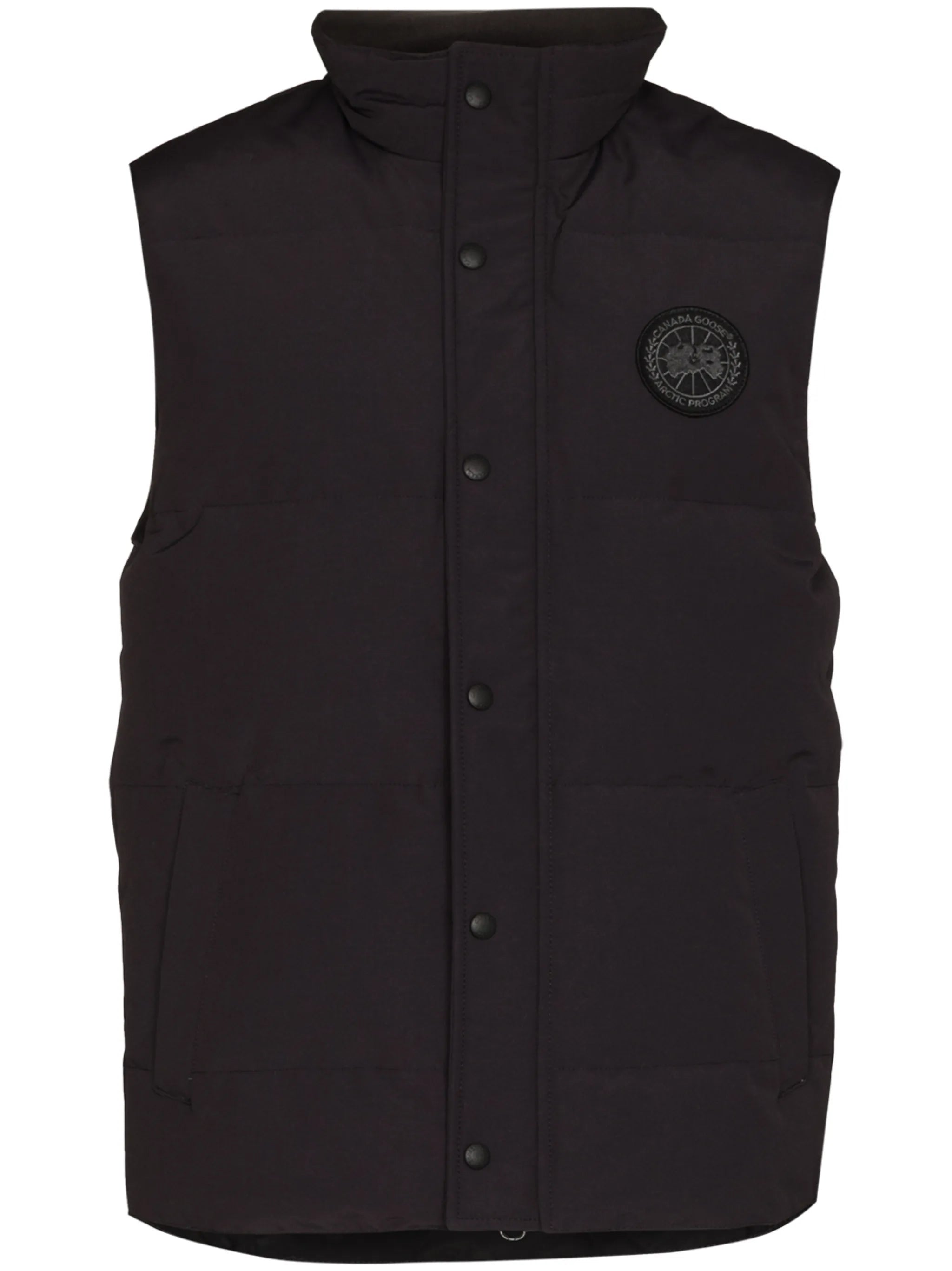 Garson logo-patch padded gilet