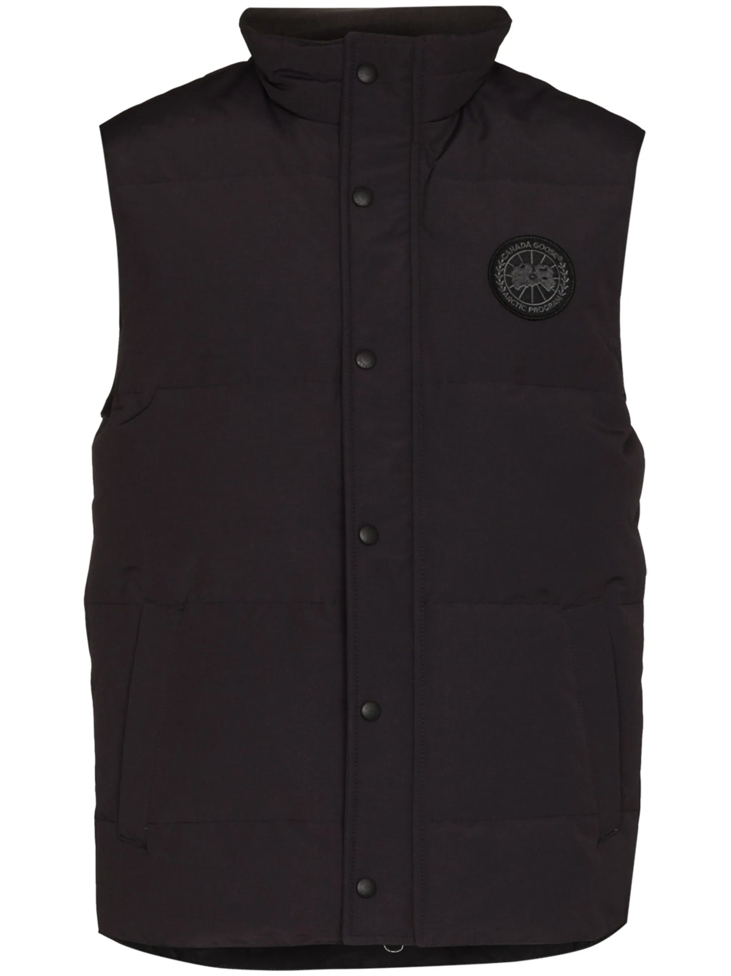 Garson logo-patch padded gilet