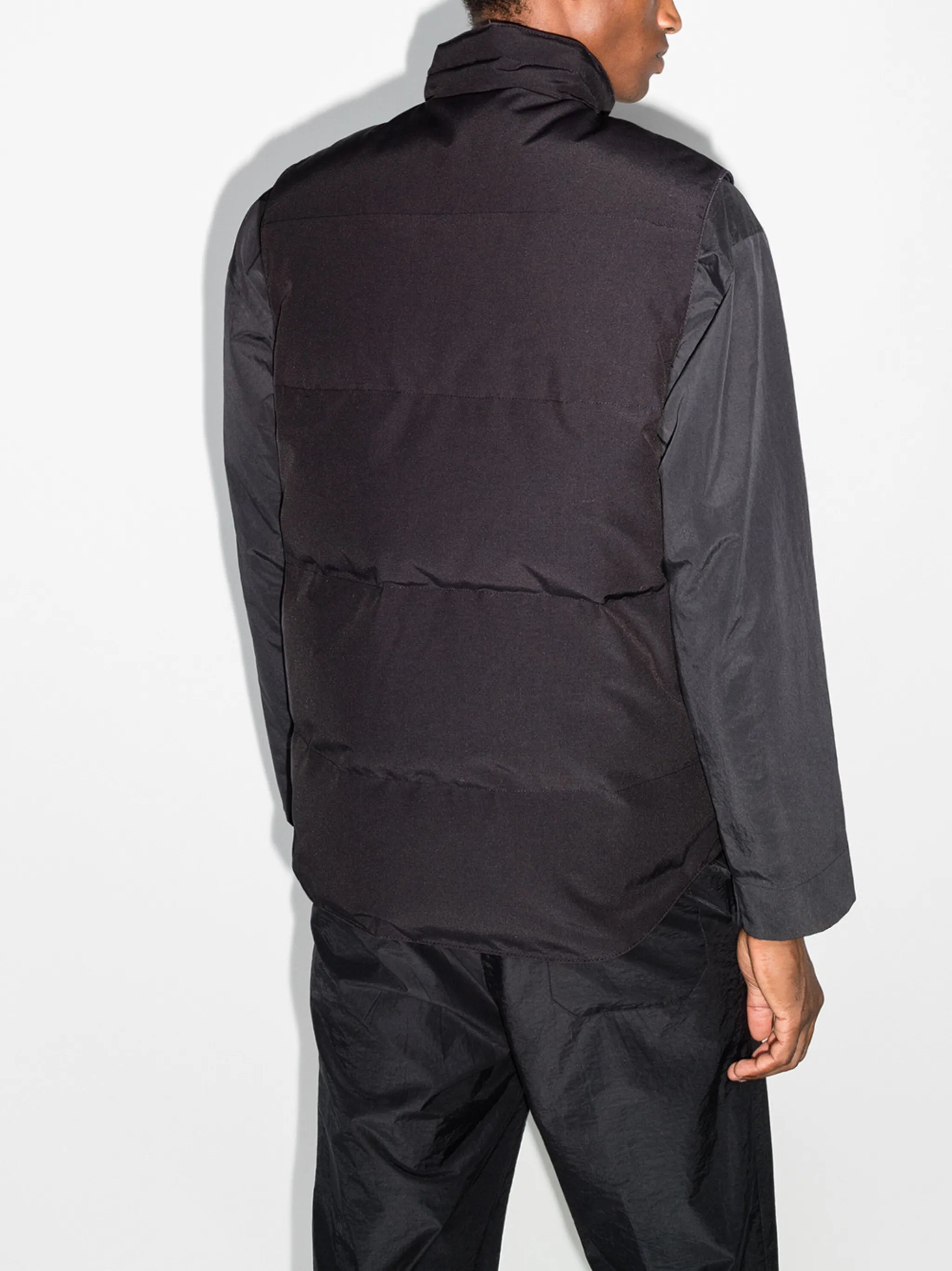 Garson logo-patch padded gilet
