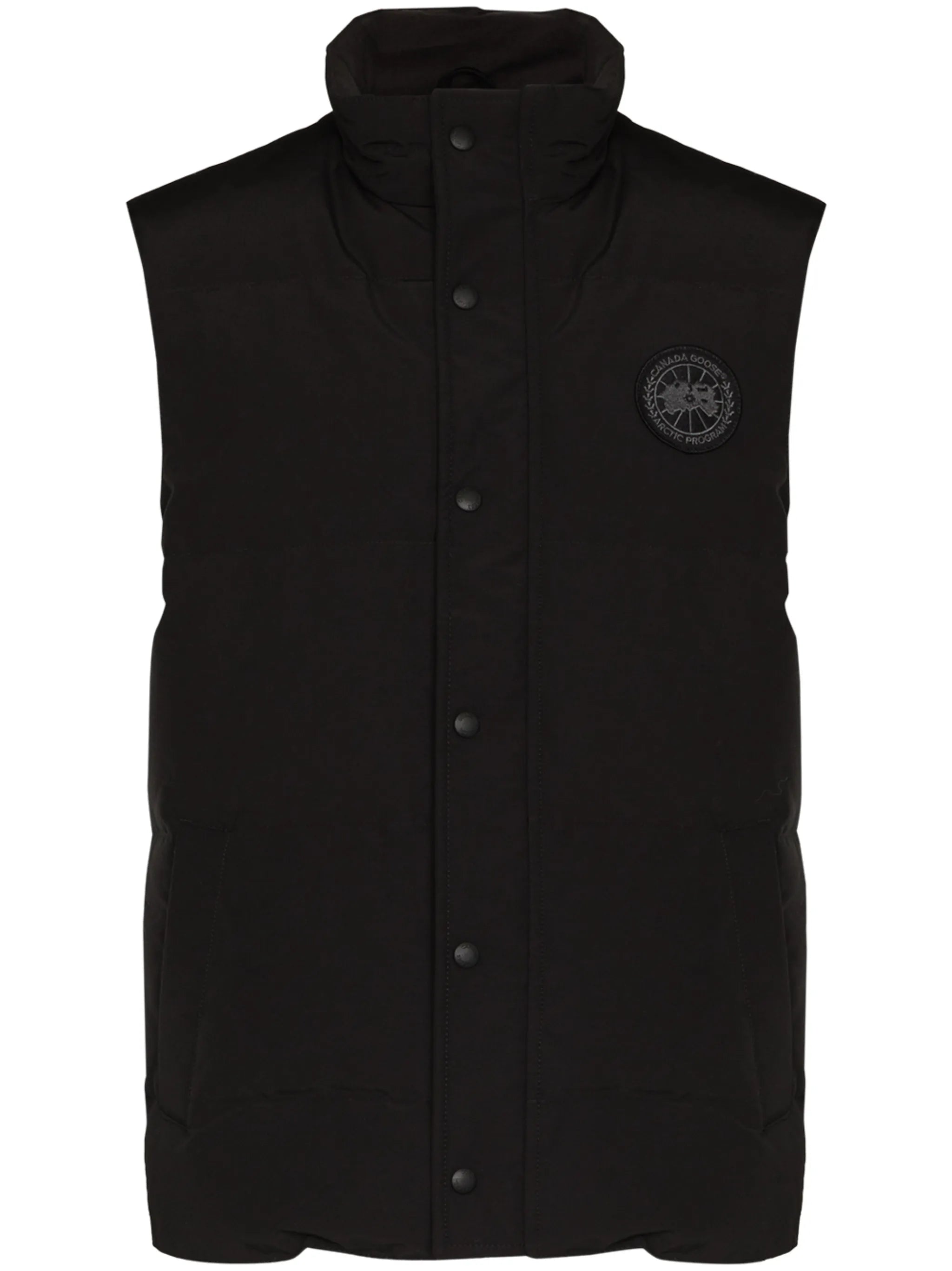Garson logo-patch padded gilet