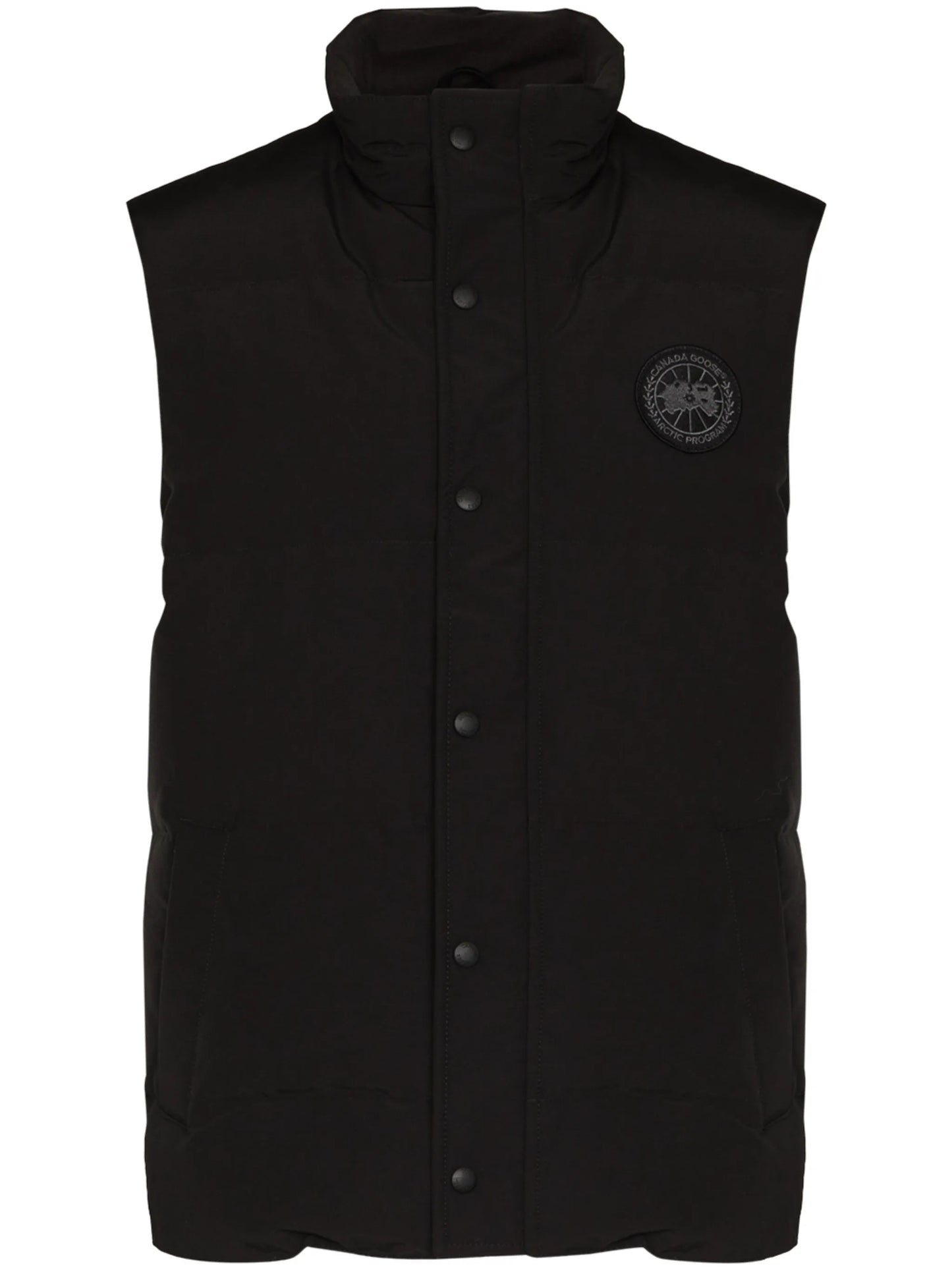 Garson logo-patch padded gilet