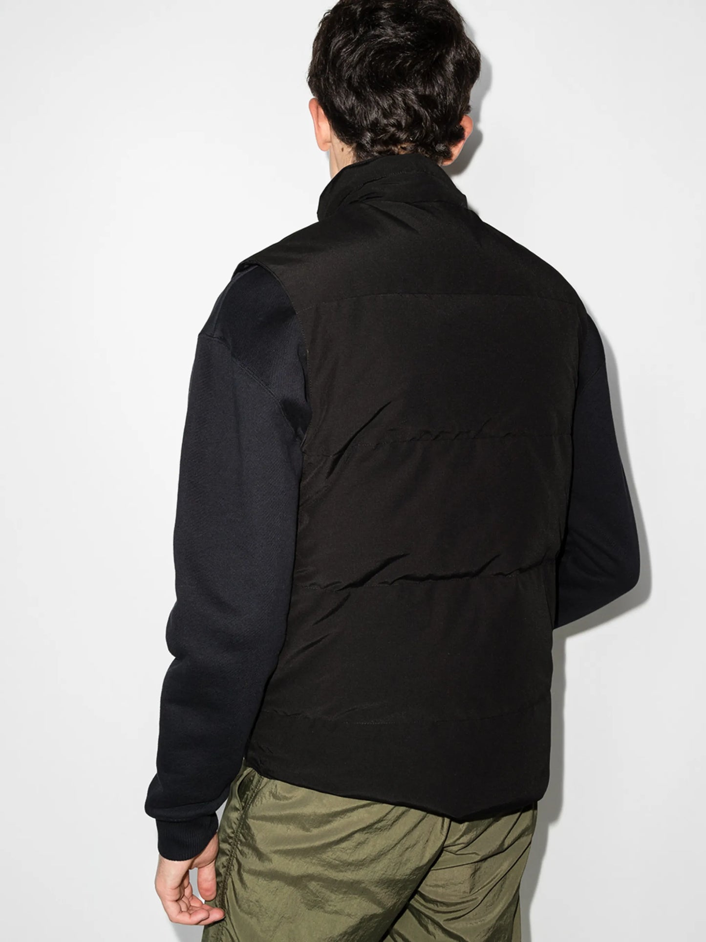 Garson logo-patch padded gilet