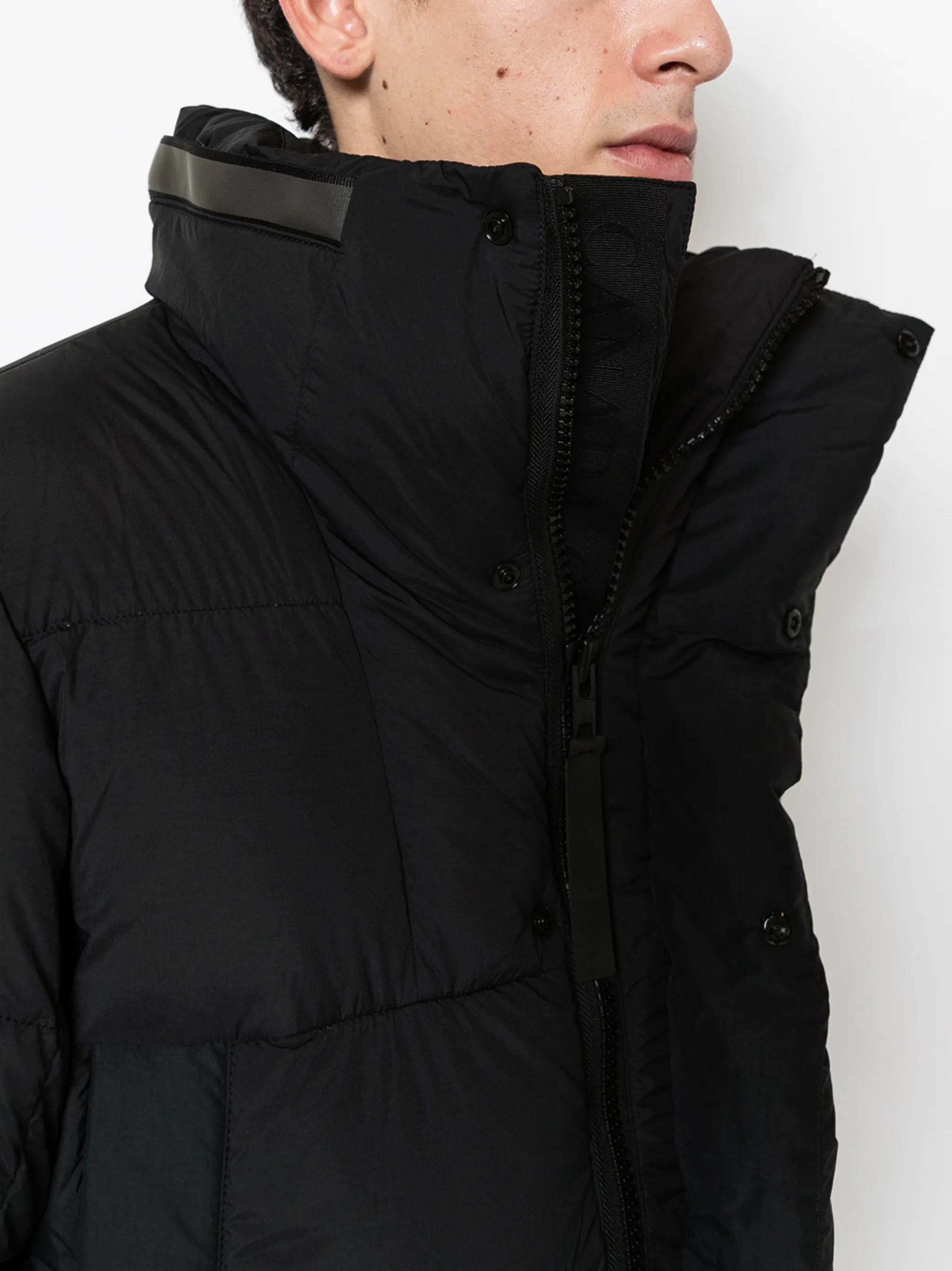 Osborne high-neck coat