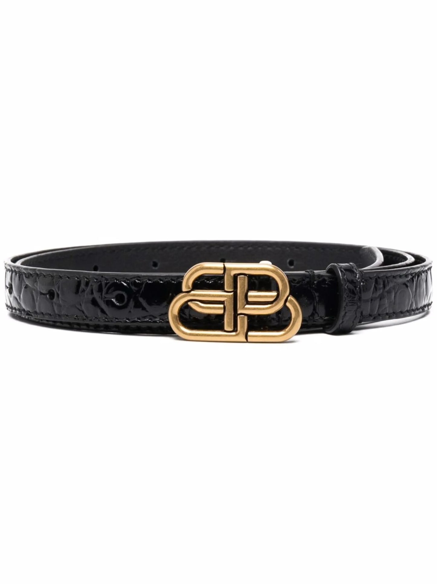 BB logo buckle belt