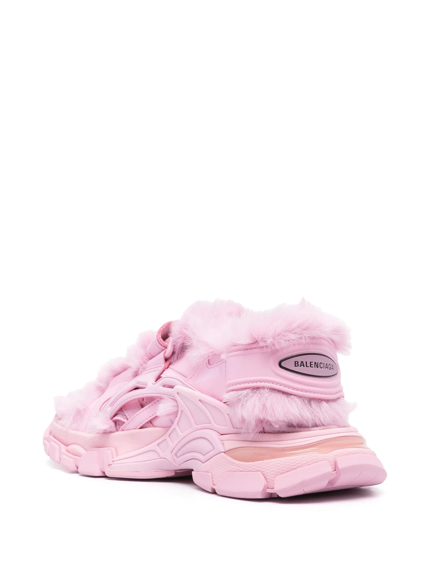 faux-fur Track sandals