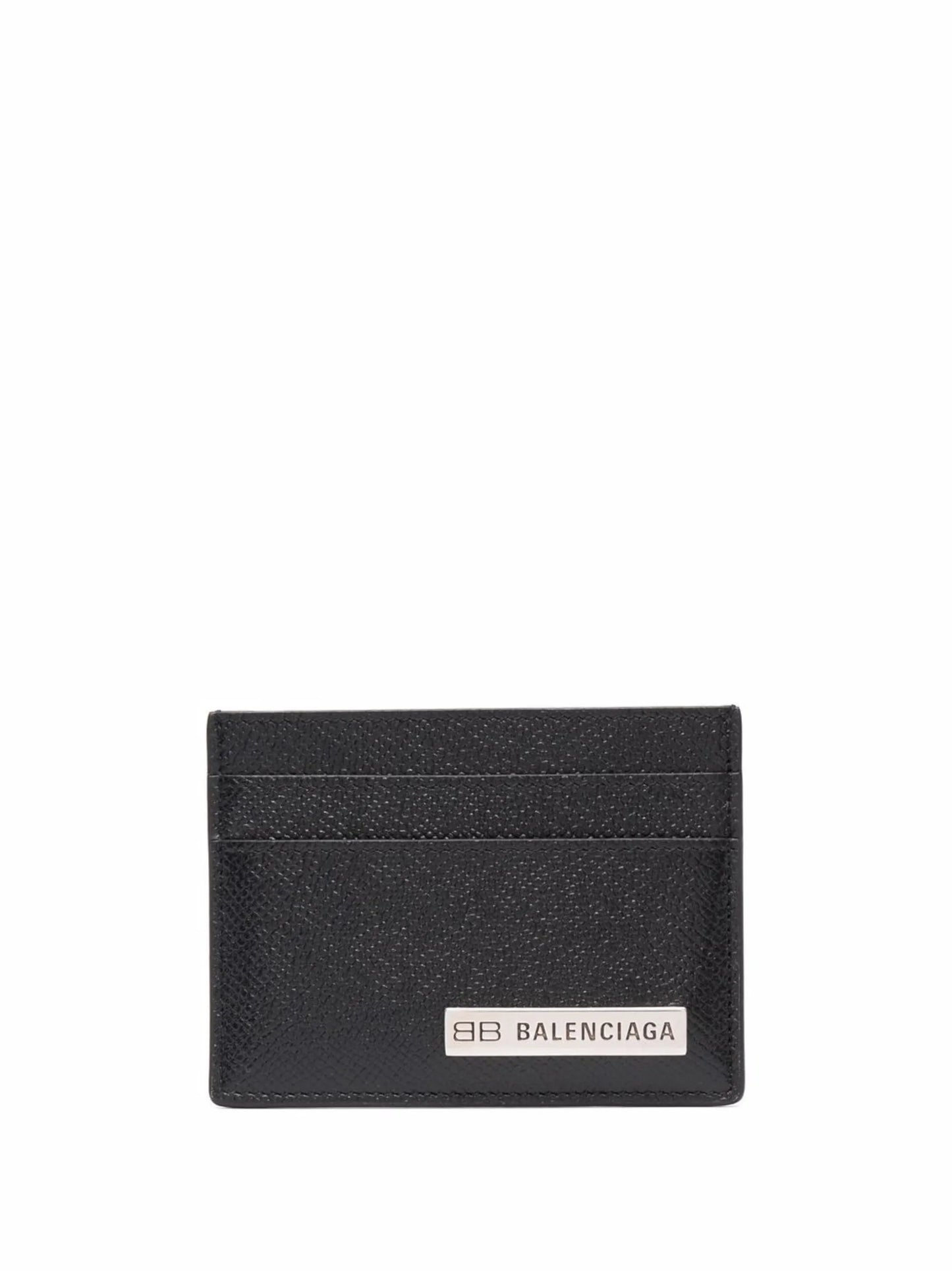 logo-plaque textured-finish cardholder