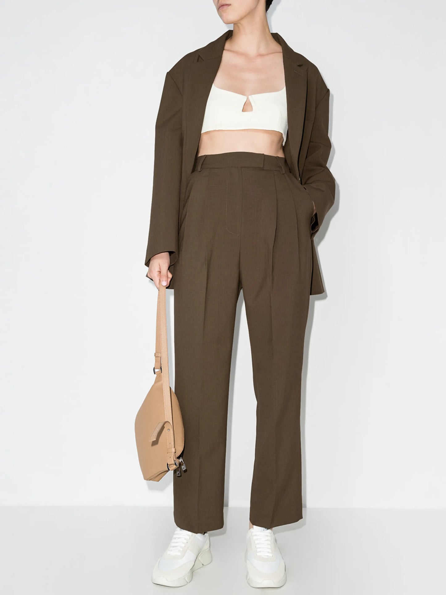 Bea high-waisted tapered trousers