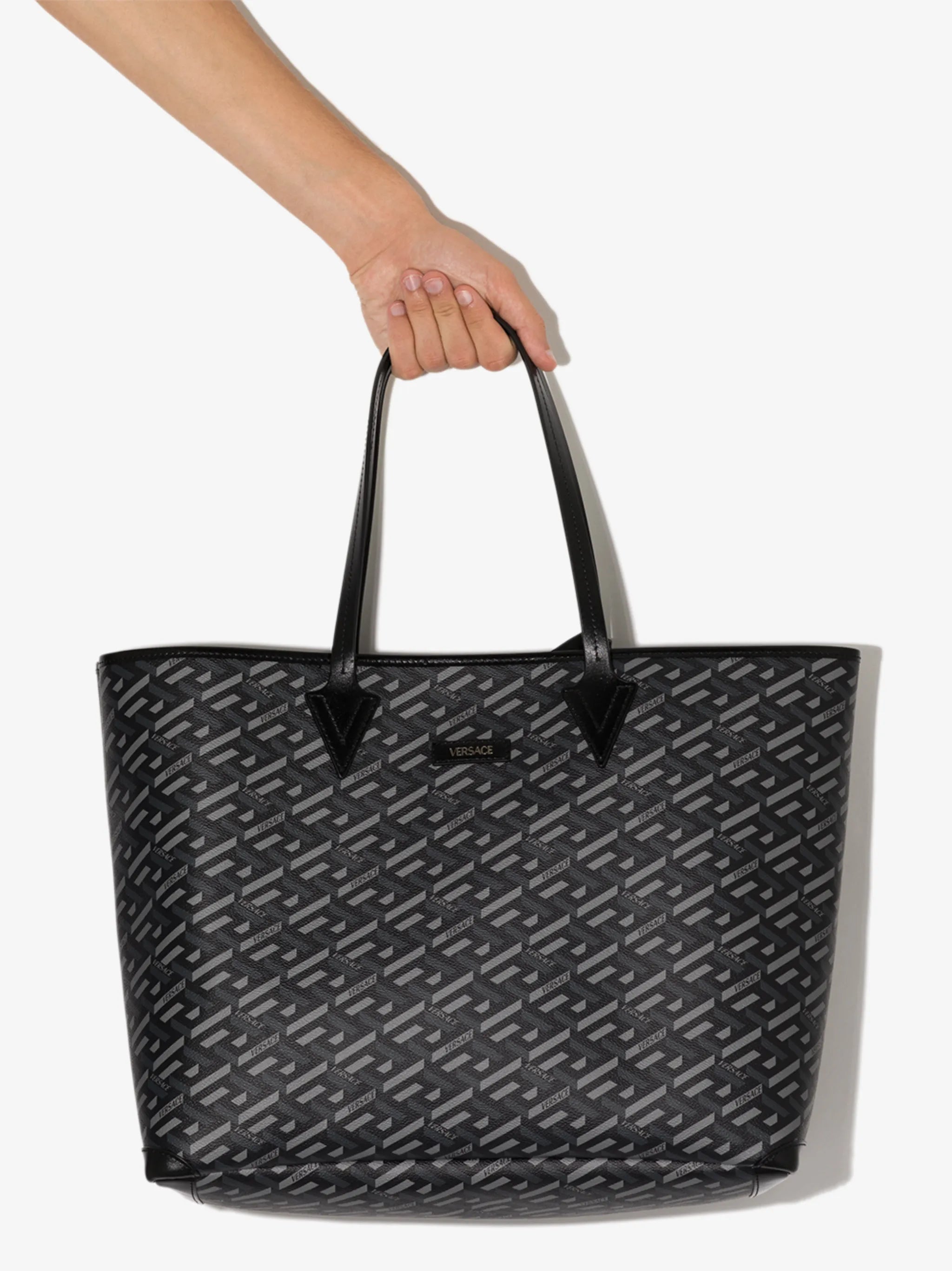La Greca leather tote bag