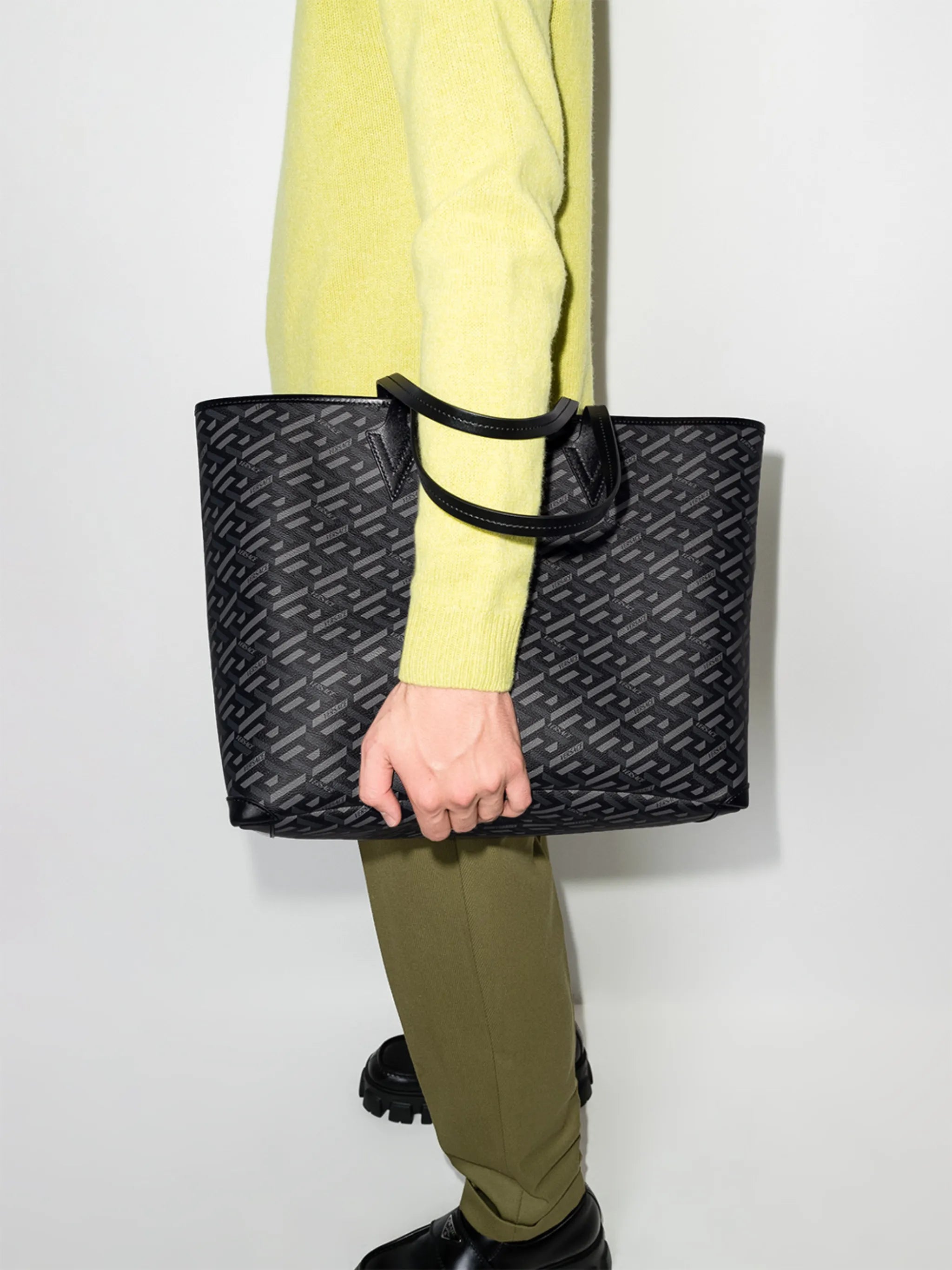 La Greca leather tote bag