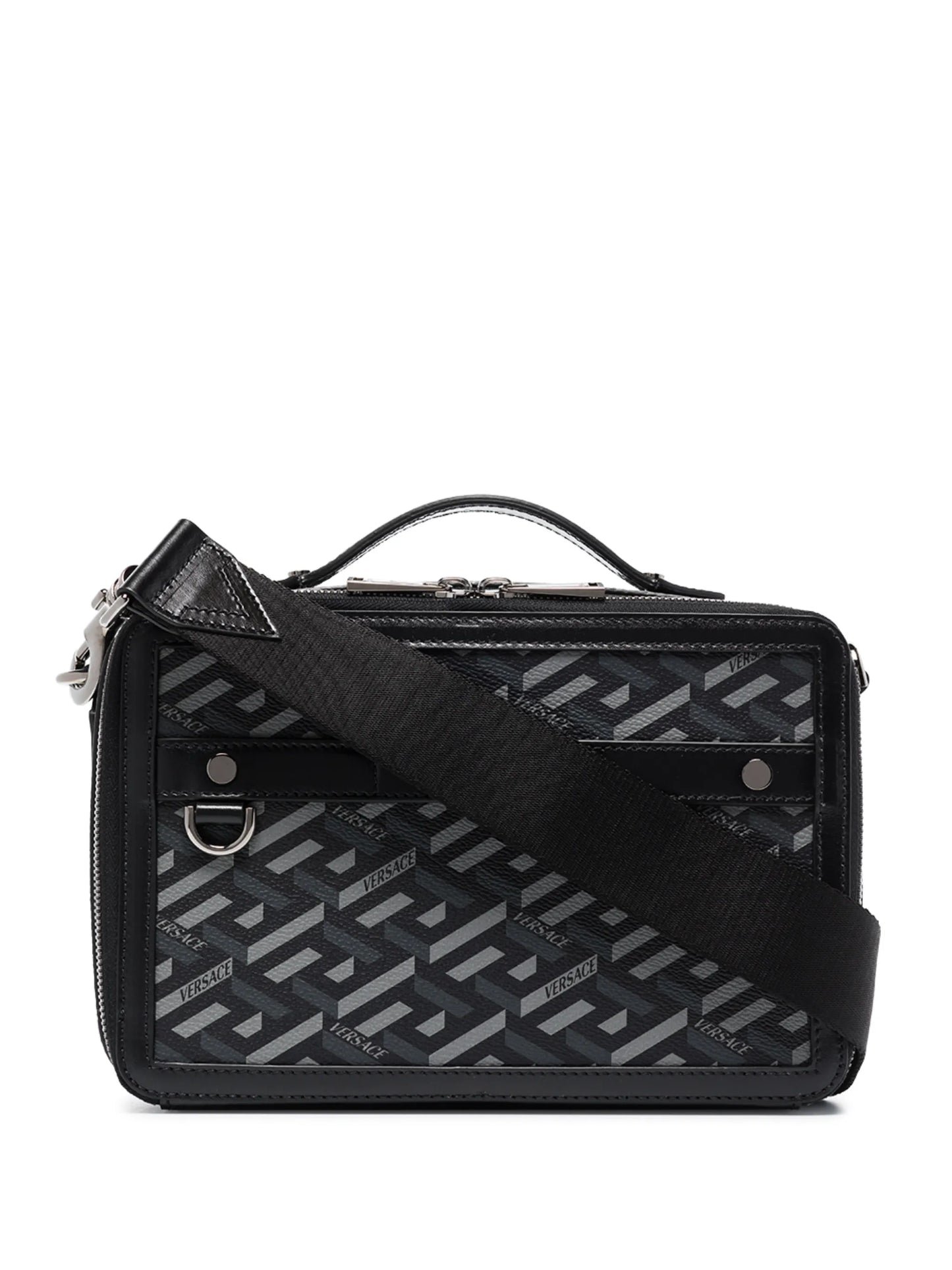 La Greca print camera bag