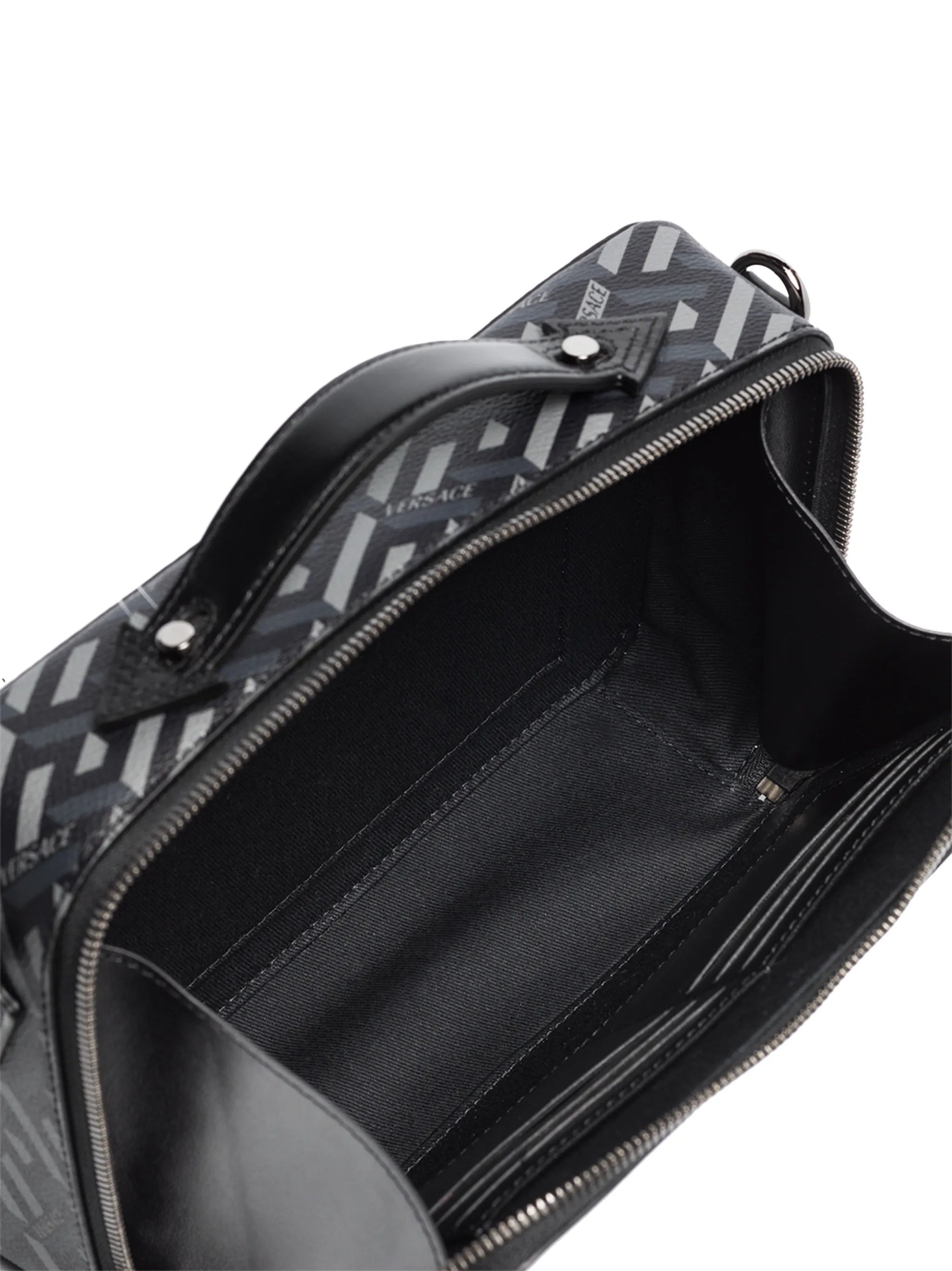 La Greca print camera bag