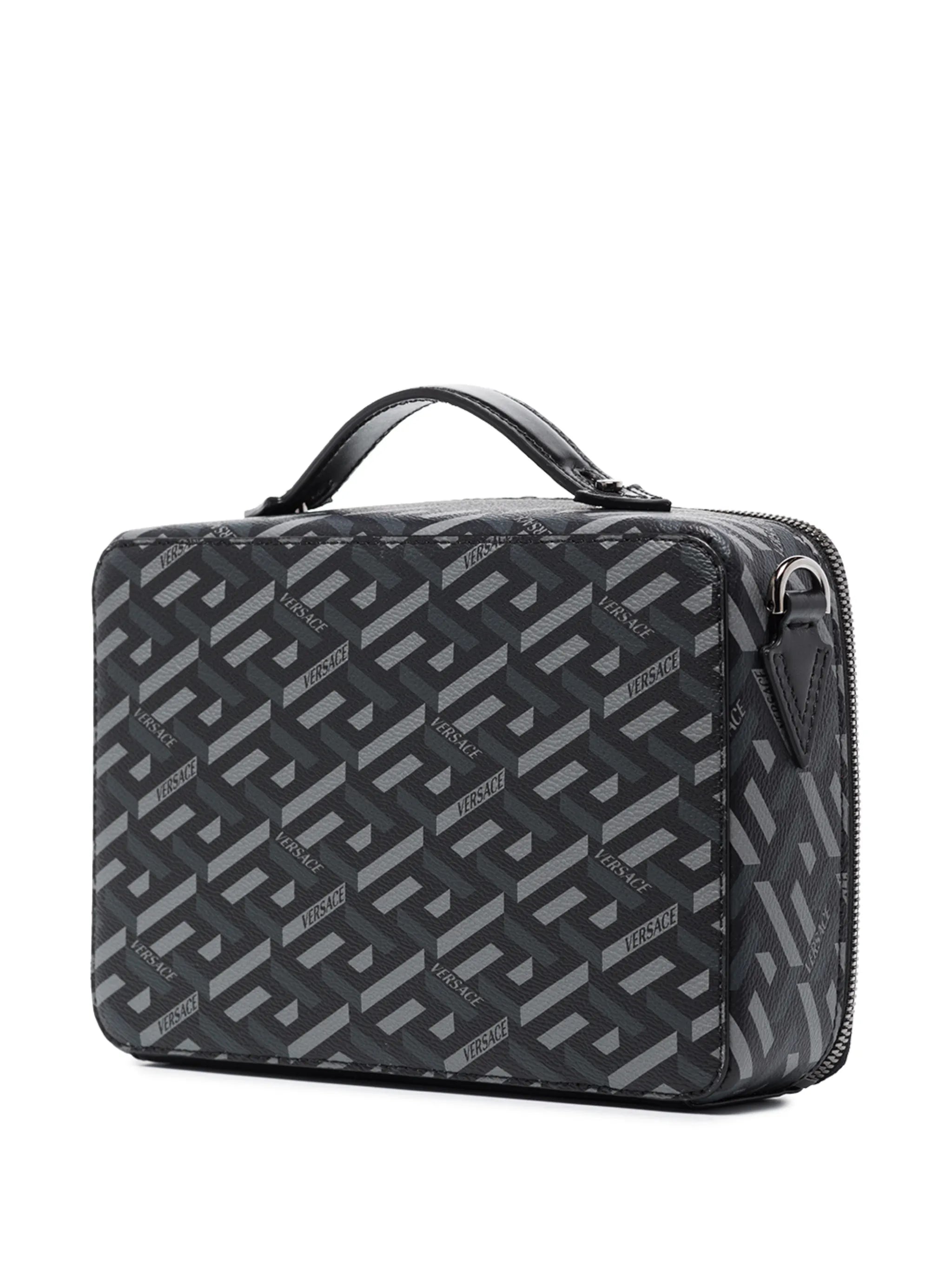 La Greca print camera bag