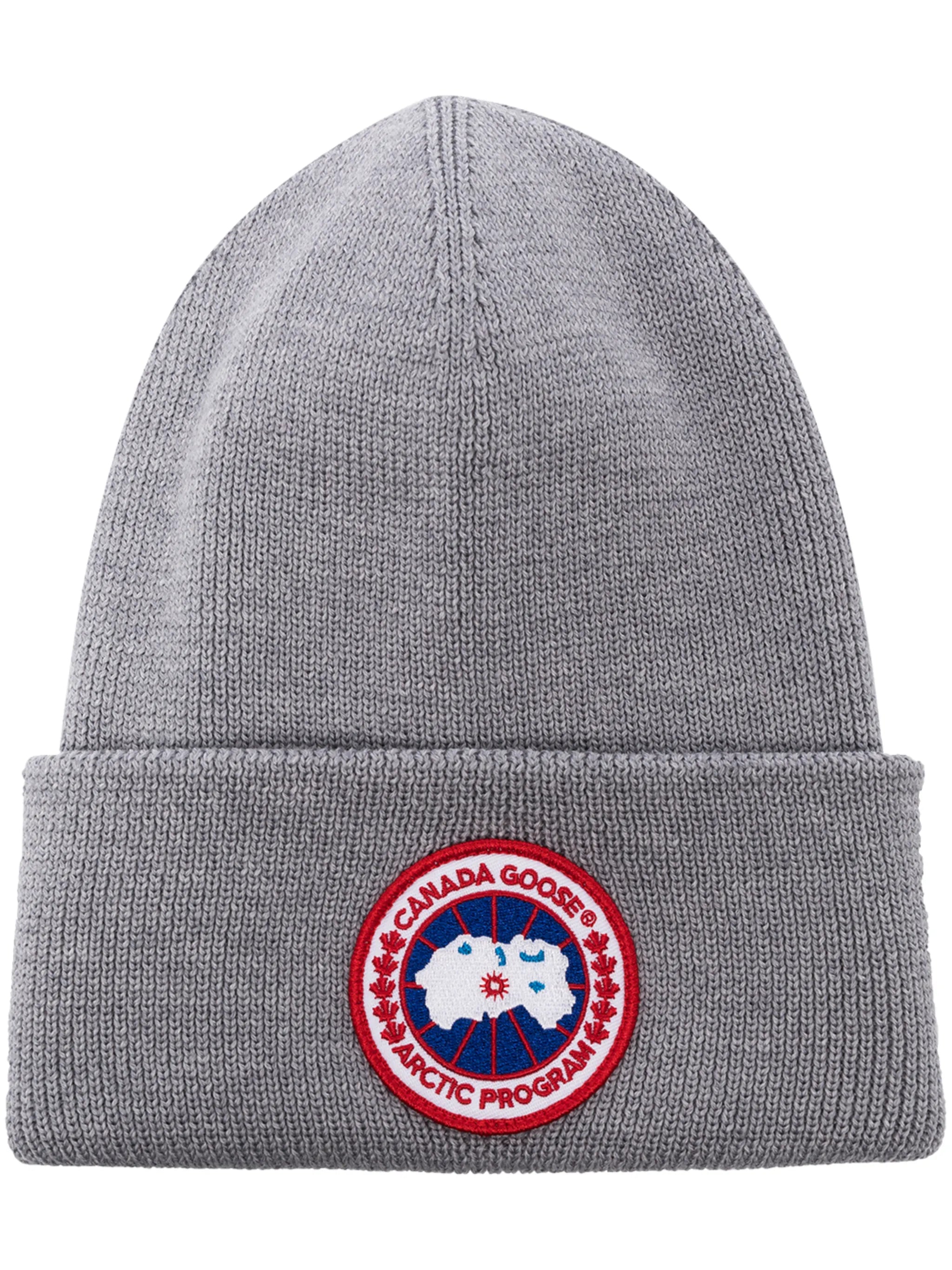 Arctic Disc ribbed-knit beanie