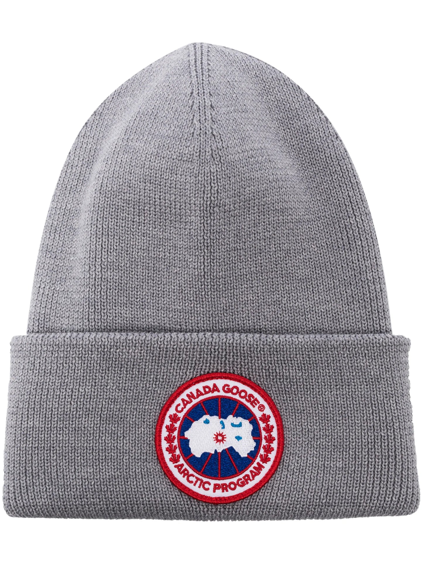 Arctic Disc ribbed-knit beanie