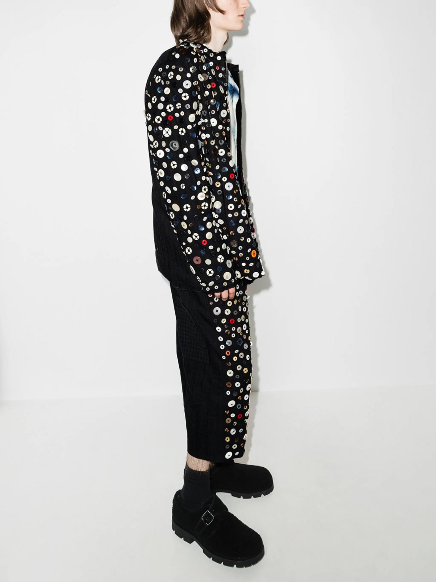 Albert button-embellished jacket