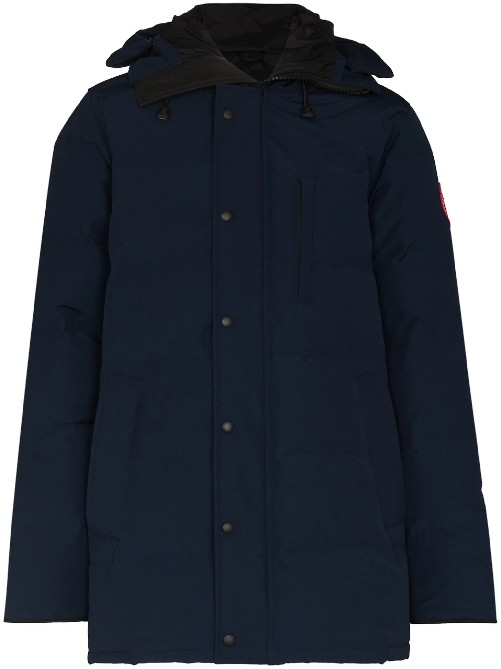 Carson logo-patch puffer jacket