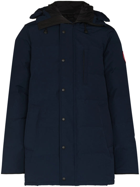 Carson logo-patch puffer jacket