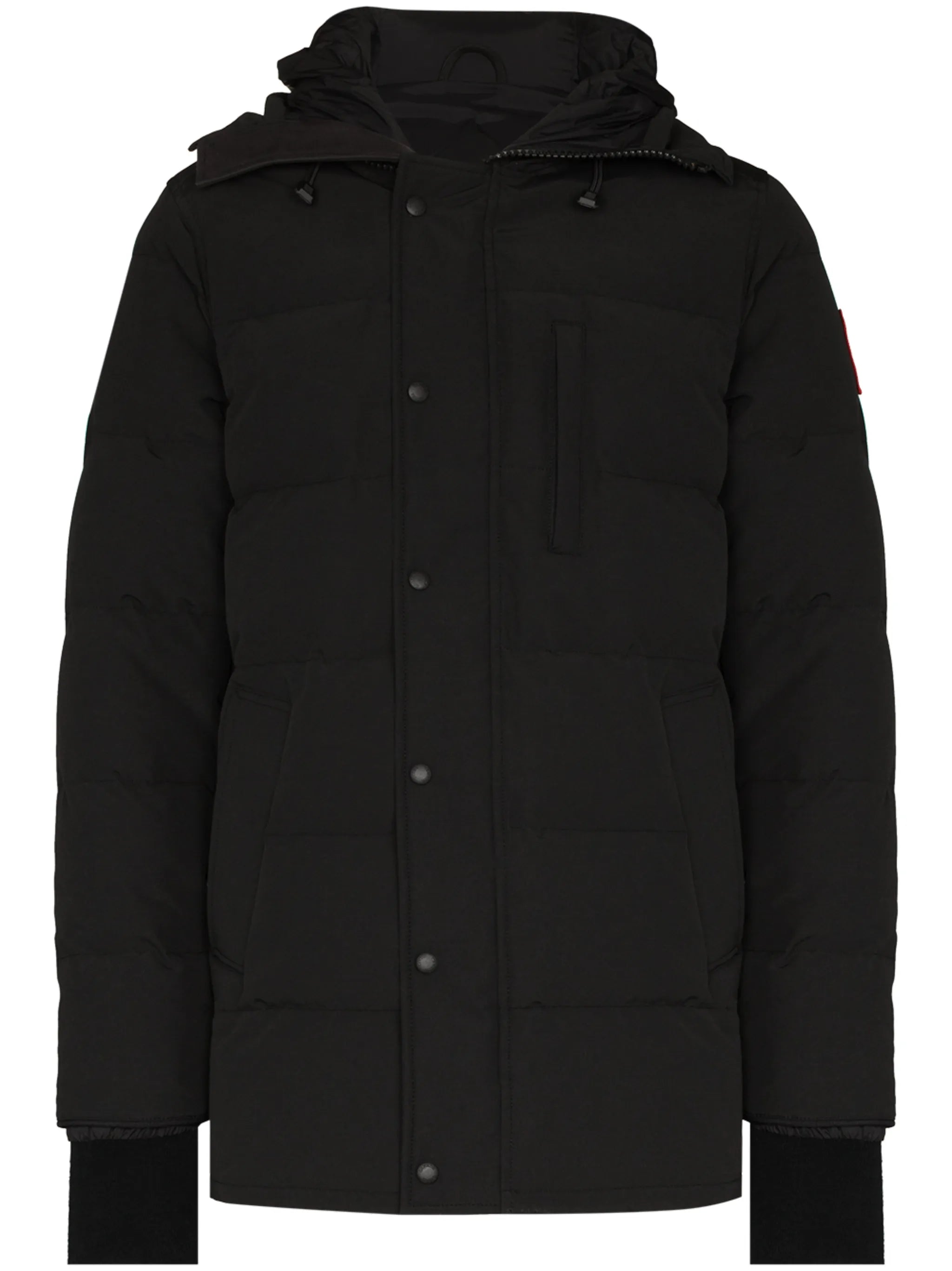 Carson logo patch puffer jacket