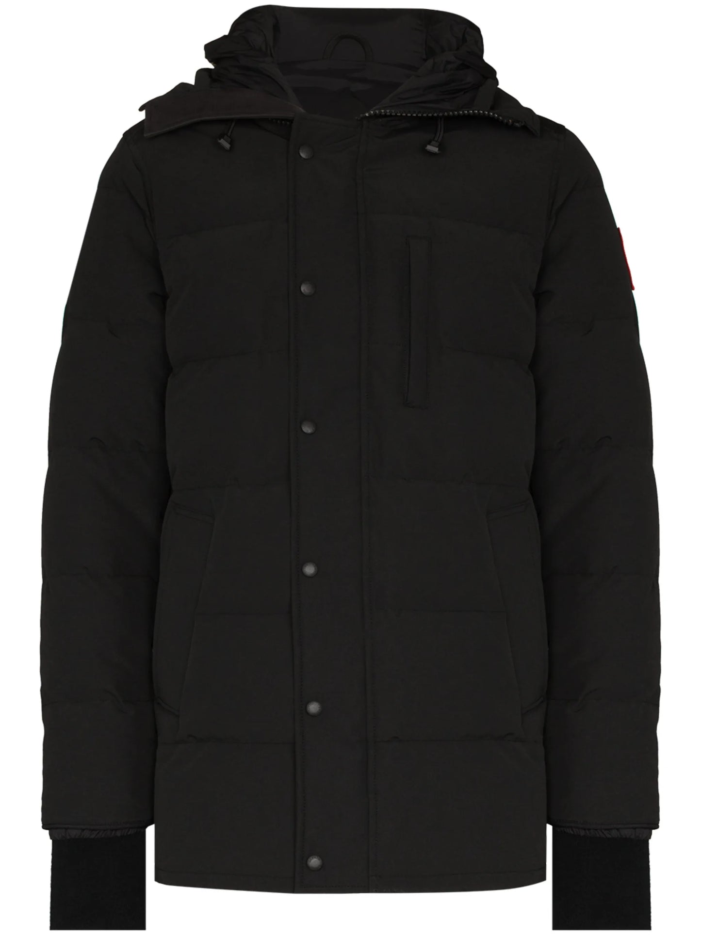 Carson logo patch puffer jacket