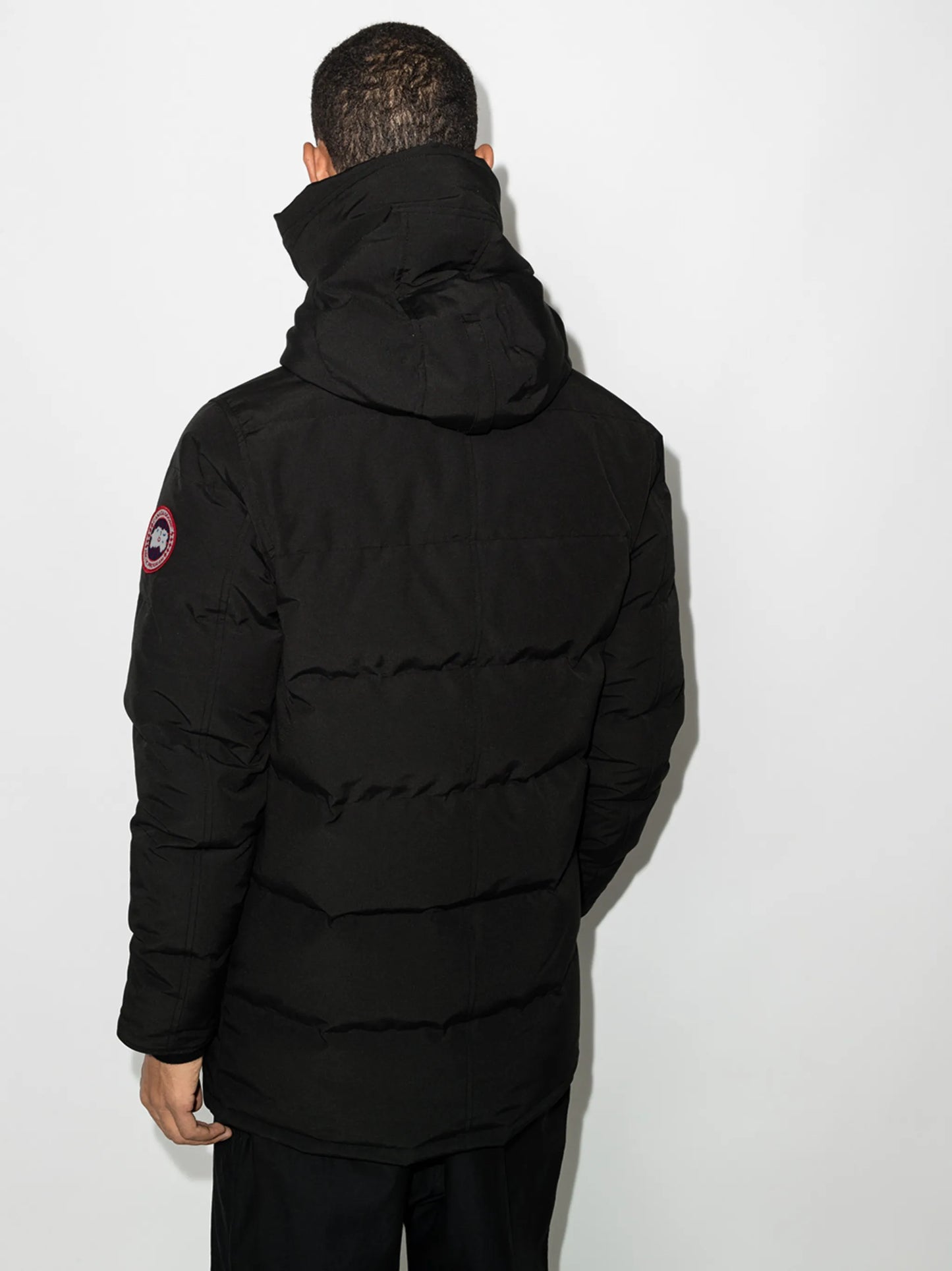 Carson logo patch puffer jacket