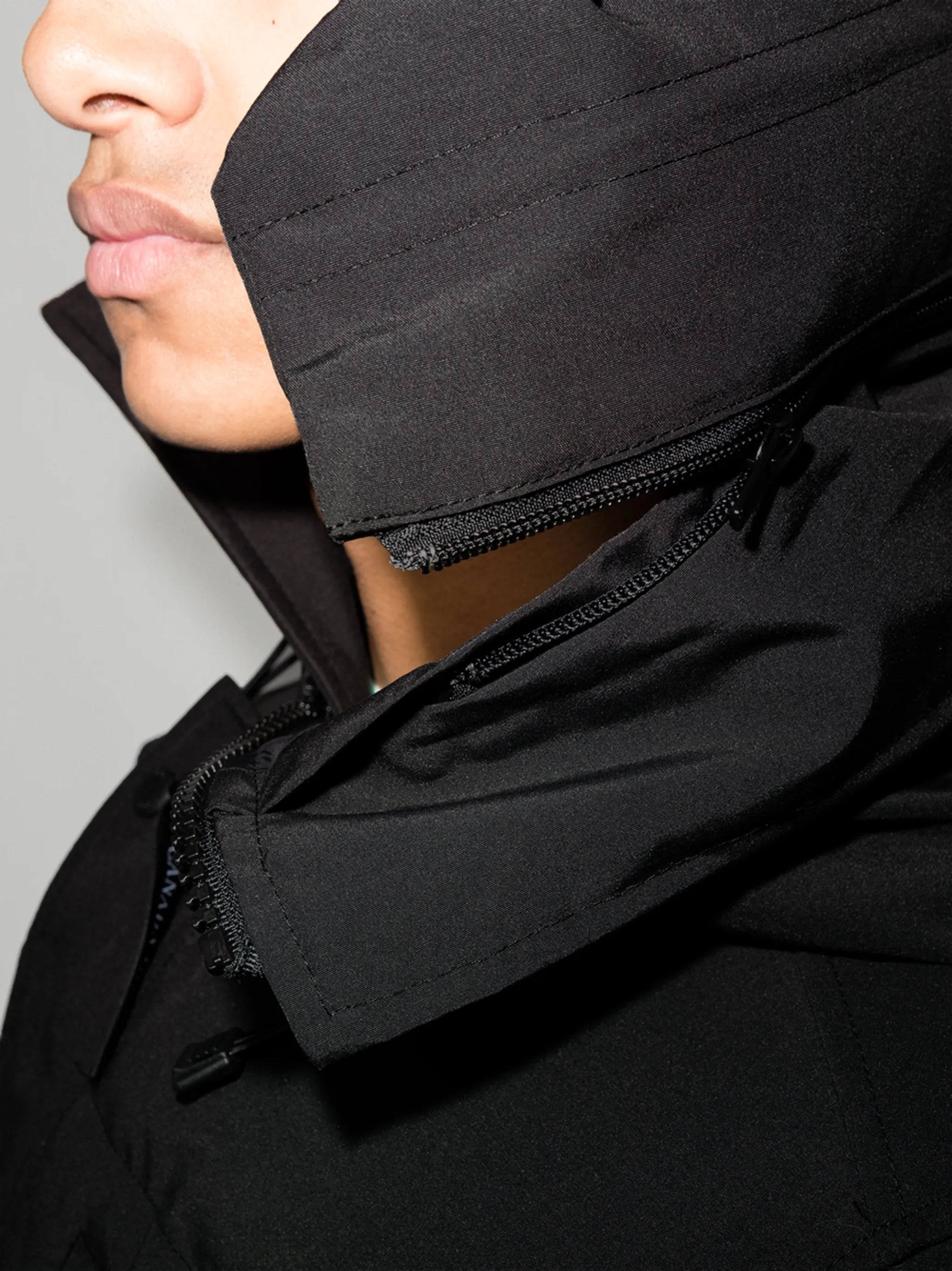 Carson logo patch puffer jacket