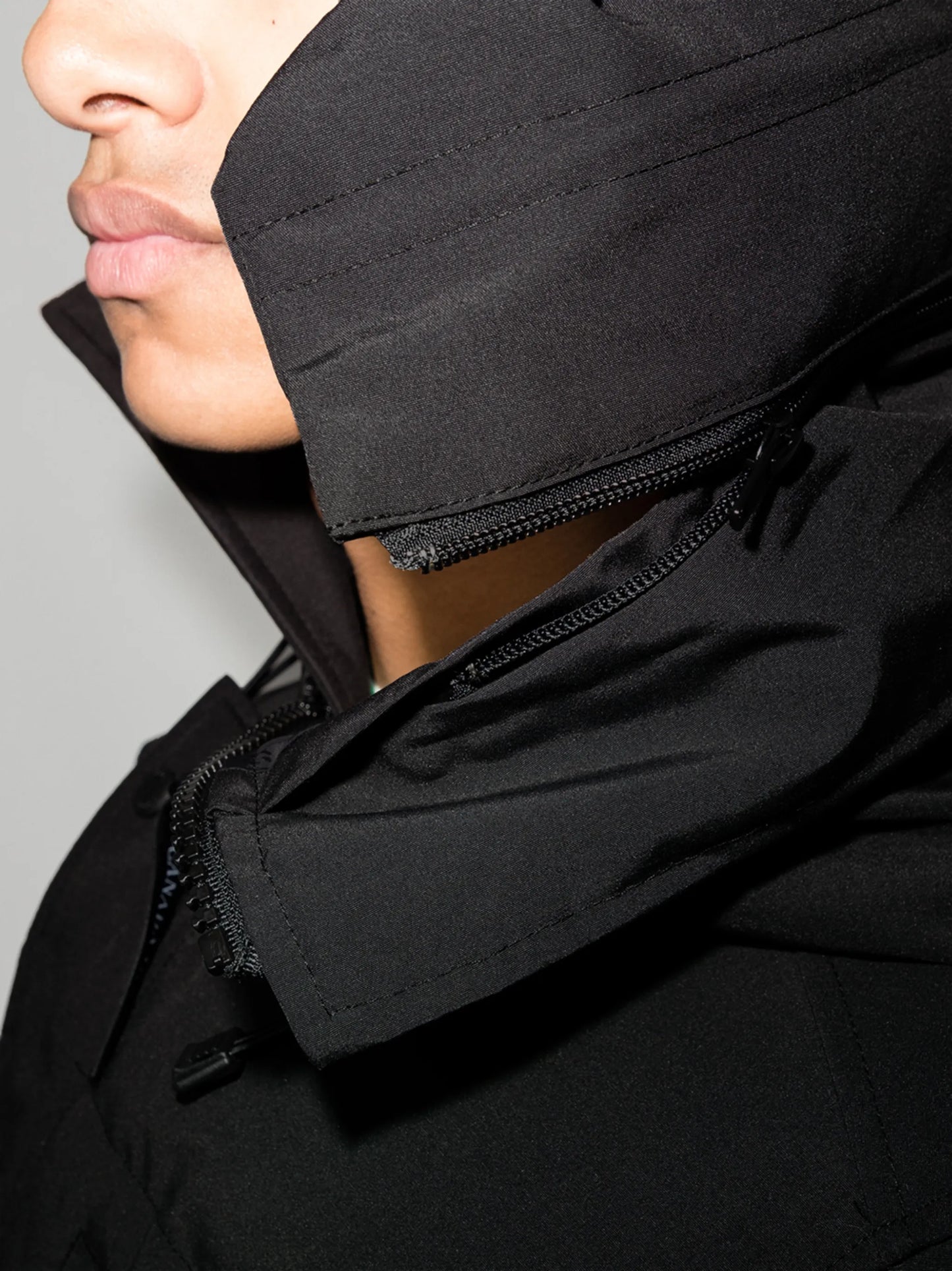 Carson logo patch puffer jacket