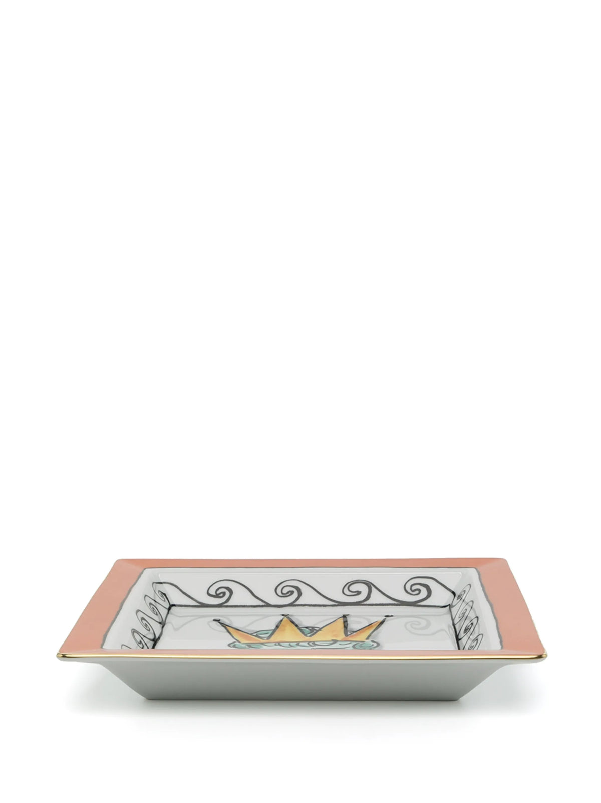 Il Viaggio Di Nettuno Rock Orange large square change tray