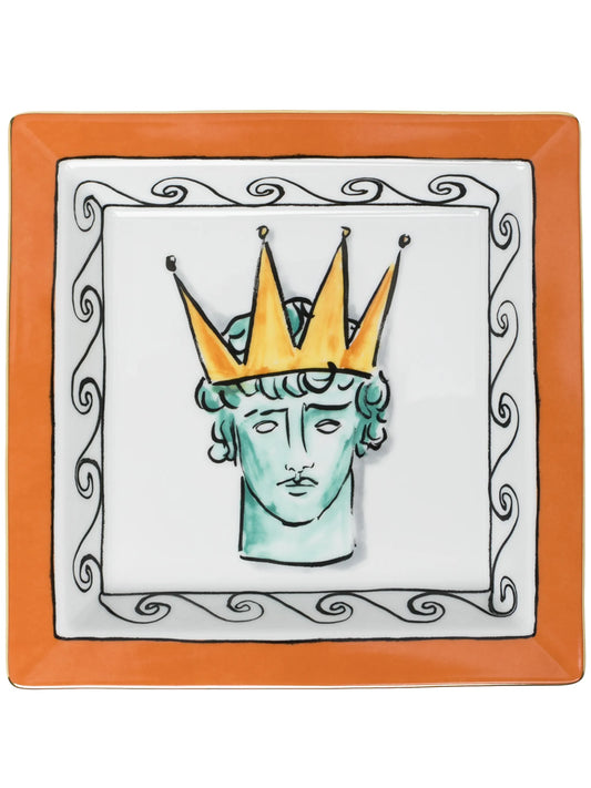 Il Viaggio Di Nettuno Rock Orange large square change tray