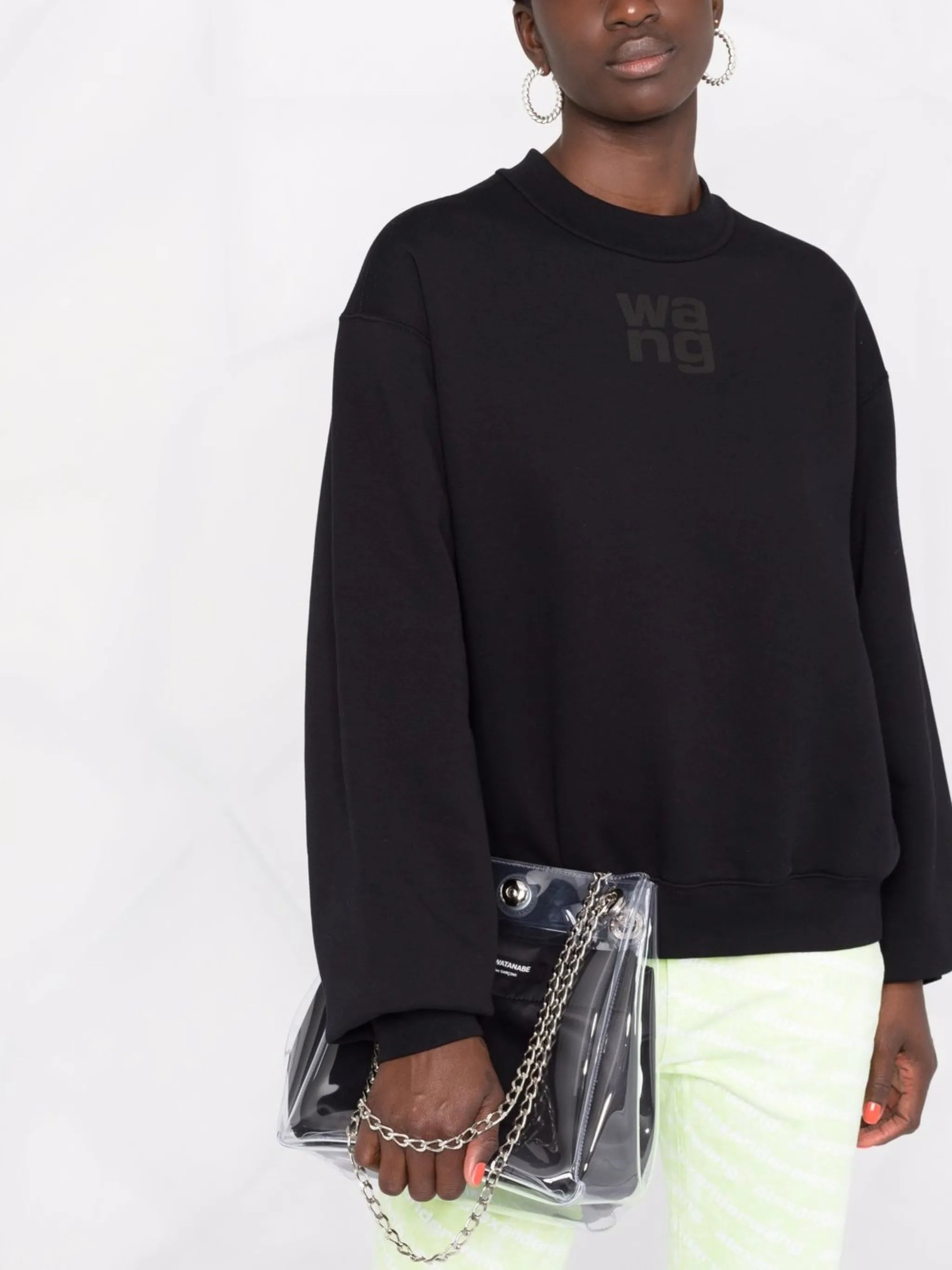 logo-print crew neck sweatshirt